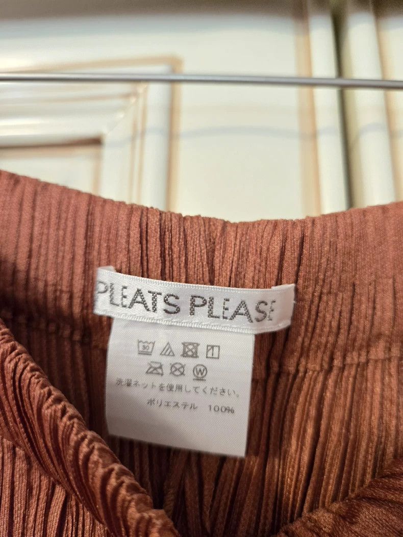 Issey Miyake Issey Miyake Orange pleated pants Size 42" / US 20 - 4 Thumbnail