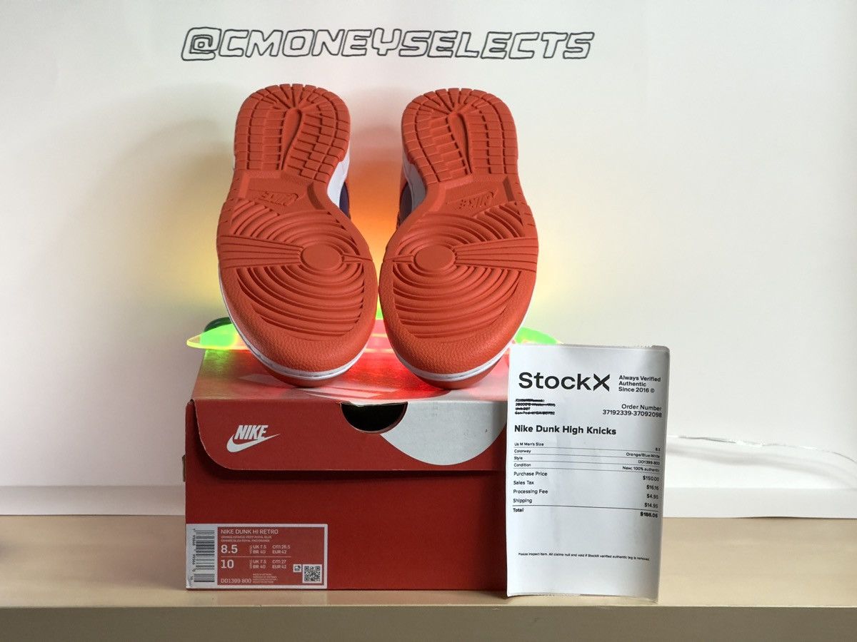 Nike Nike Dunk High “Knicks” Size US 8.5 / EU 41-42 - 5 Thumbnail