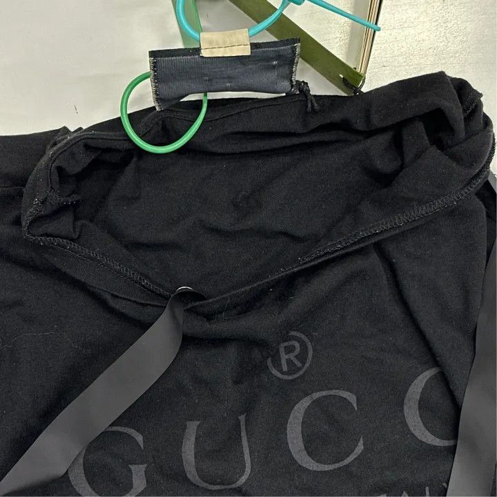 Gucci Gucci Gucci Black Logo Print Short Sleeve T-Shirt -2506 Size US M / EU 48-50 / 2 - 7 Thumbnail