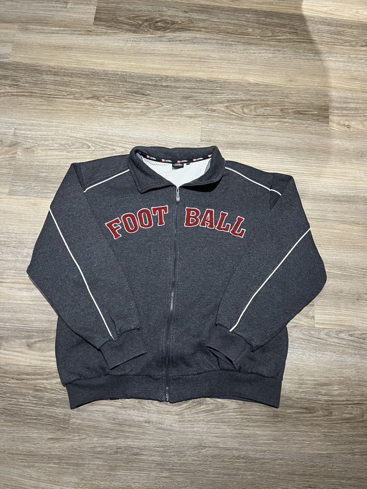 Vintage × Wilson Grey Wilson Football Zip-up Size US XL / EU 56 / 4 - 1 Thumbnail