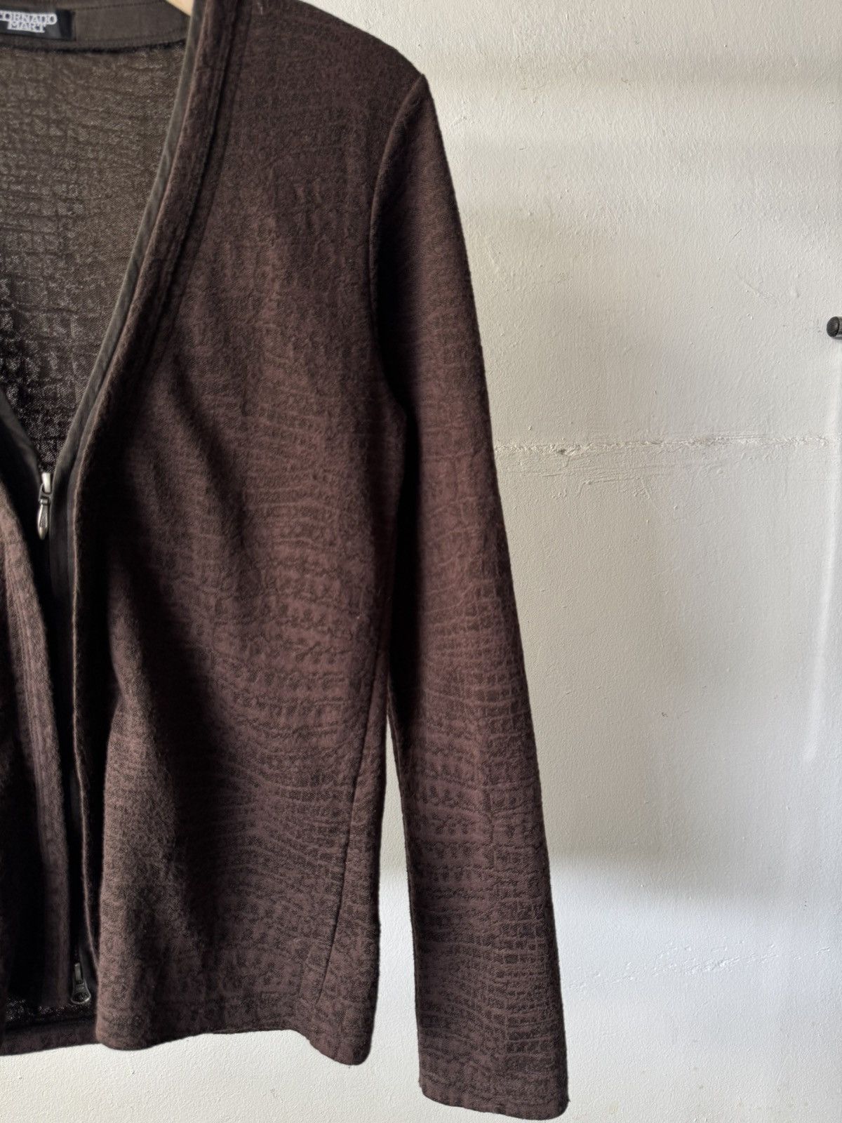 If Six Was Nine Vintage tornado mart croc pattern zipper cardigan Size US S / EU 44-46 / 1 - 7 Thumbnail
