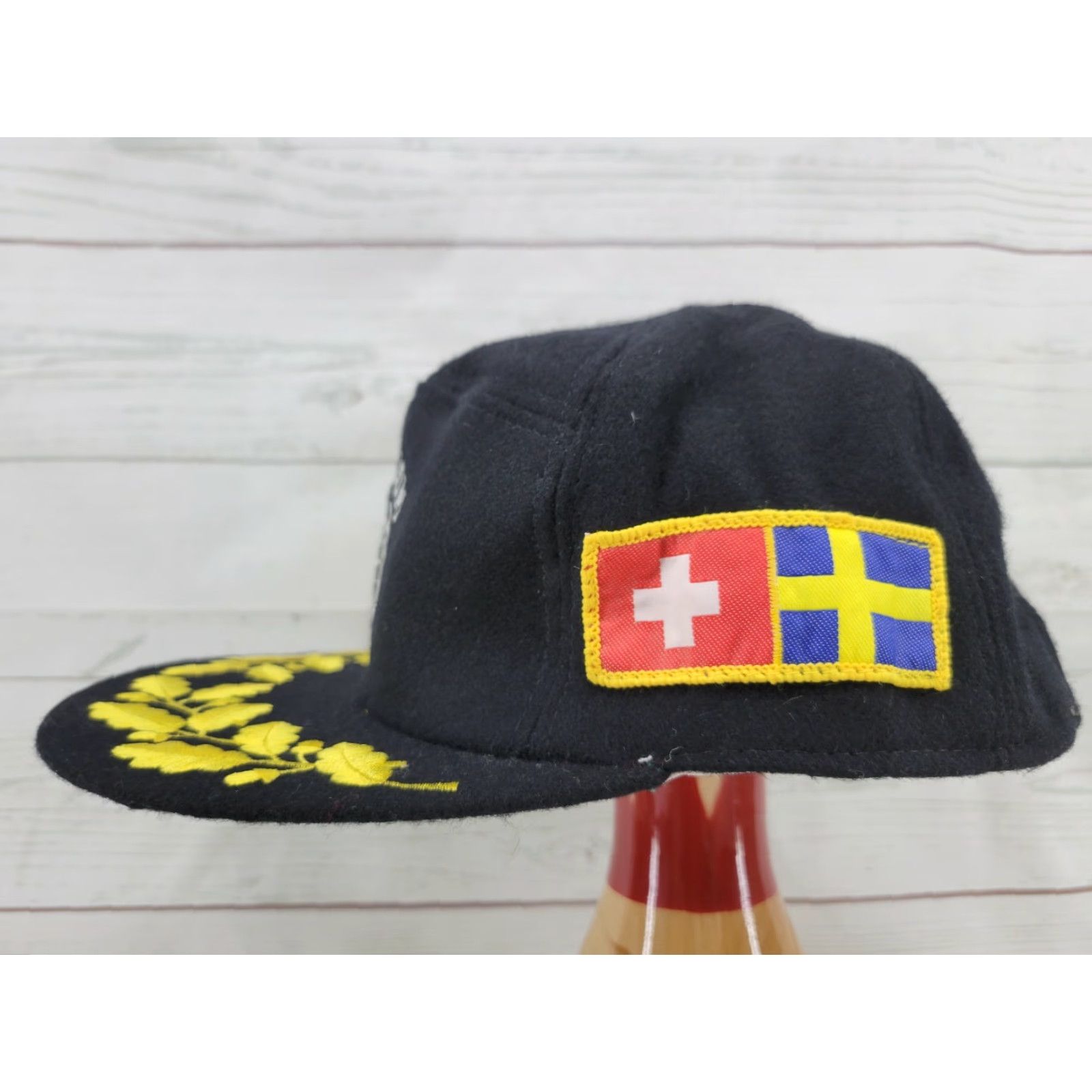 Vintage VINTAGE Unbranded Men's Snapback PANMUNJOM Embroidered Baseball Hat, Adjustable, Black, Baseball Cap, Embroidered, G13 Size ONE SIZE - 5 Thumbnail