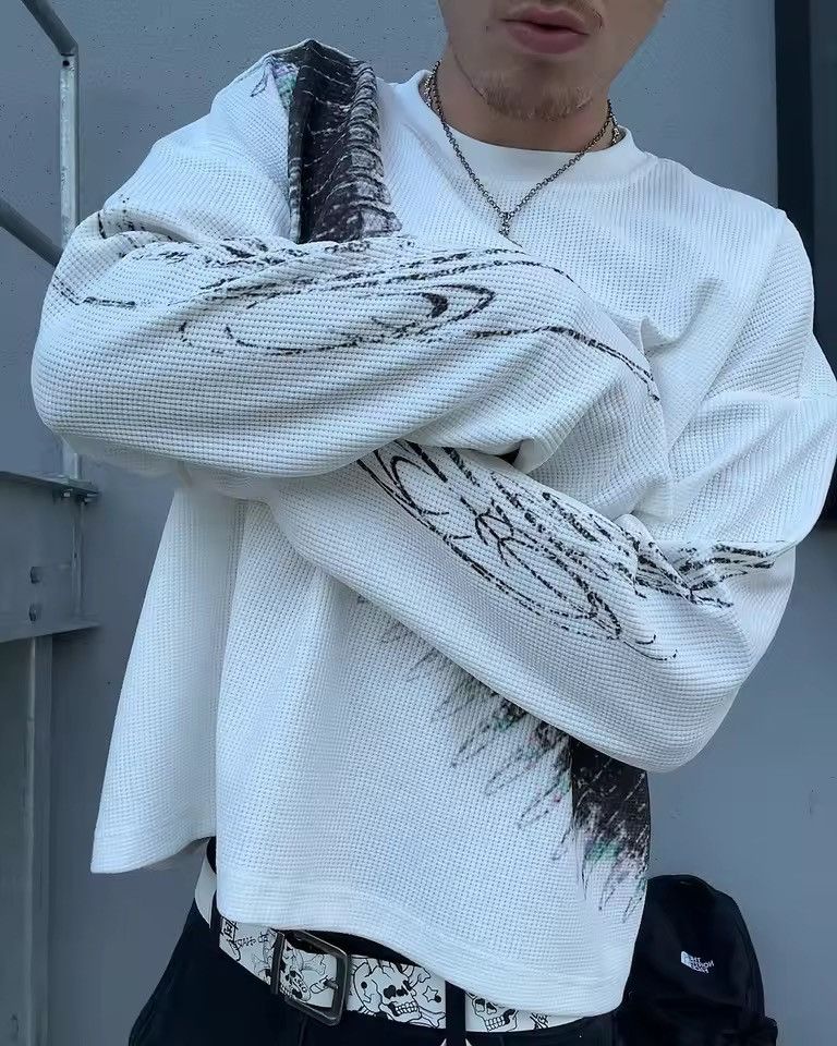 Japanese Brand Bullet Letter Printed Long Sleeve T-shirt Size US S / EU 44-46 / 1 - 4 Thumbnail