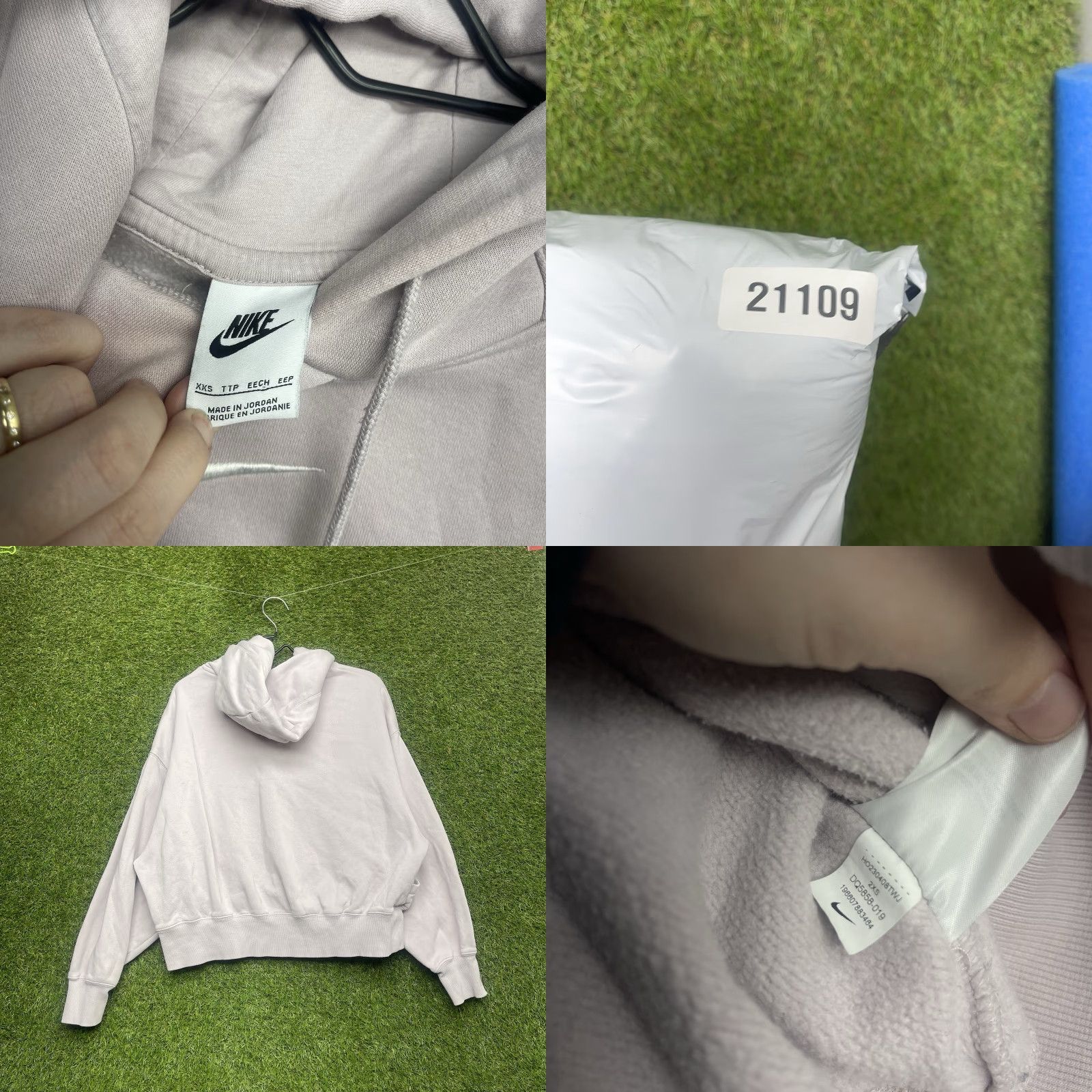 Nike Nike Hoodie Women XS Center Swoosh Logo Pullover Fleece Sweatshirt Pink 90s Activewear Casual Size XS / US 0-2 / IT 36-38 - 8 Thumbnail