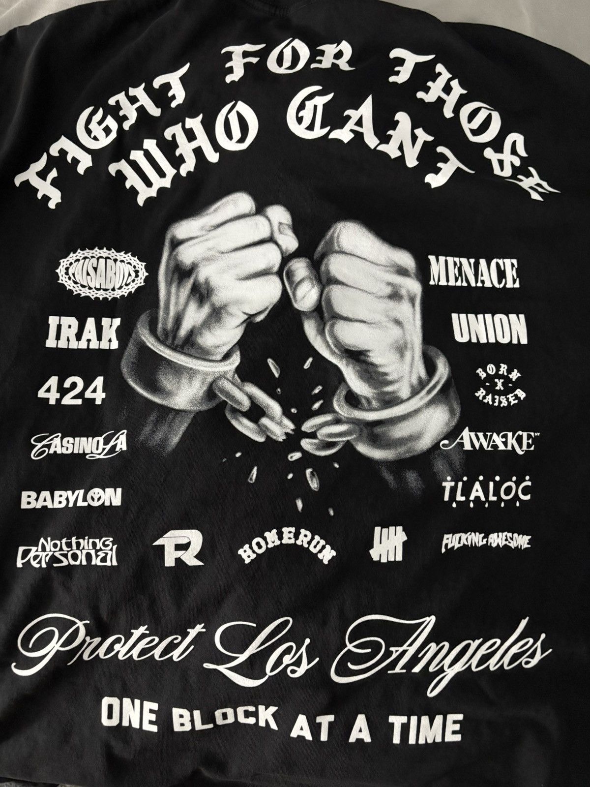 Born X Raised BORN X RAISED PROTECT LA TEE BLACK Size US L / EU 52-54 / 3 - 1 Thumbnail
