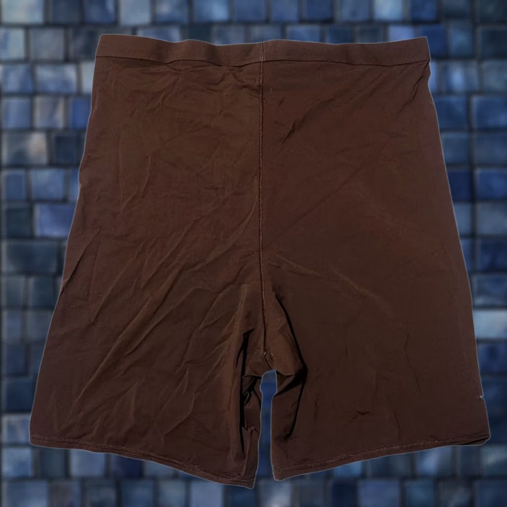 Vintage Aerie Womens L Boyshort Pantie Brown Smoothez High Waisted Nylon Spandex Panties Size 36" / US 14 / IT 50 - 1 Thumbnail