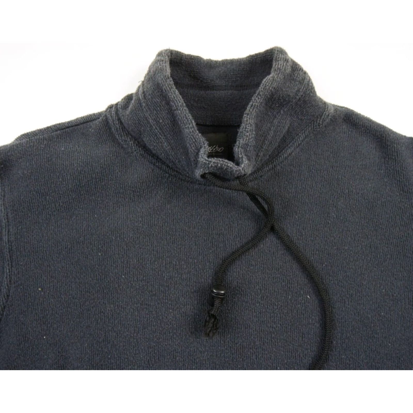 Mossimo VINTAGE Mossimo Pullover Sweatshirt Mens One Size Black 90s Logo Fleece Cotton Polyester High Neck Bean Neck Drawstring Fall Winter Spring Summer Mens Size US M / EU 48-50 / 2 - 2 Thumbnail