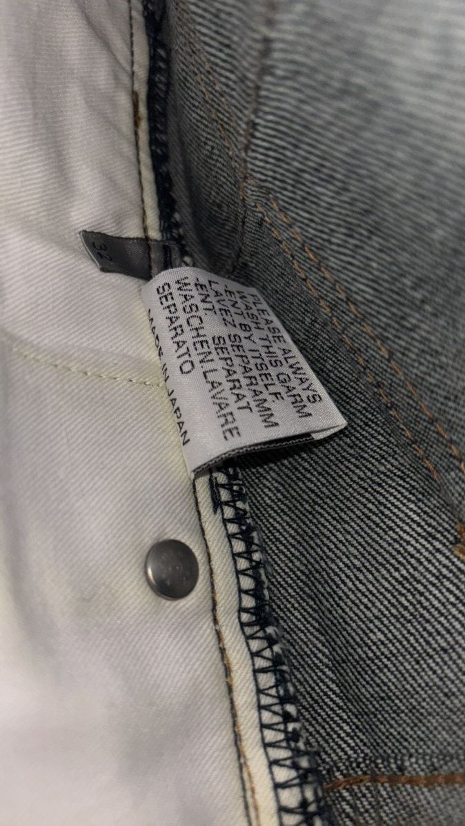 Dior × Hedi Slimane AW03 Dior Homme By Hedi Slimane Waxed Luster Denim Size US 32 / EU 48 - 22 Thumbnail