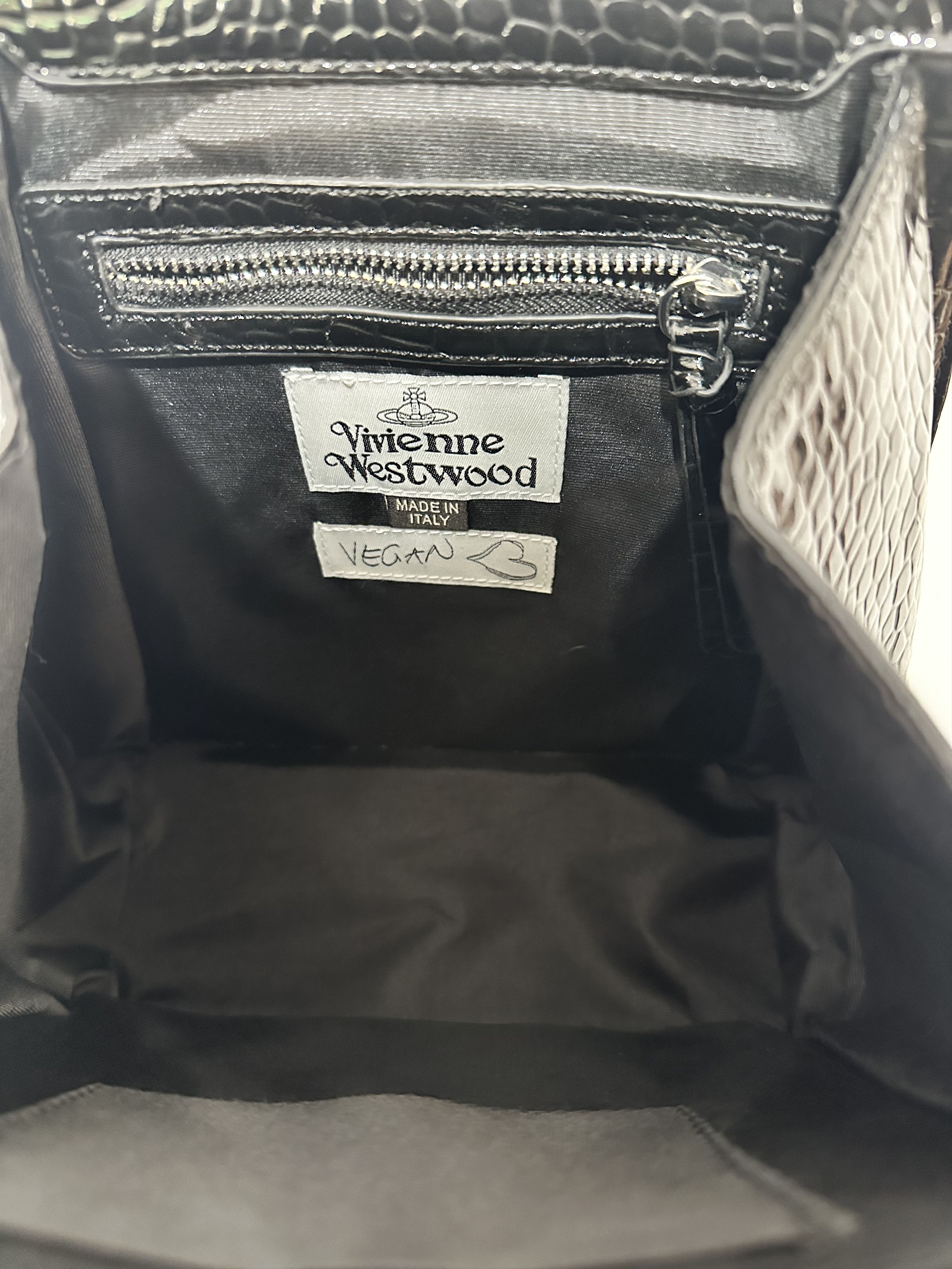 Vivienne Westwood VIVIENNE WESTWOOD Orb-plaque Embossed Backpack In Black Size ONE SIZE - 5 Thumbnail