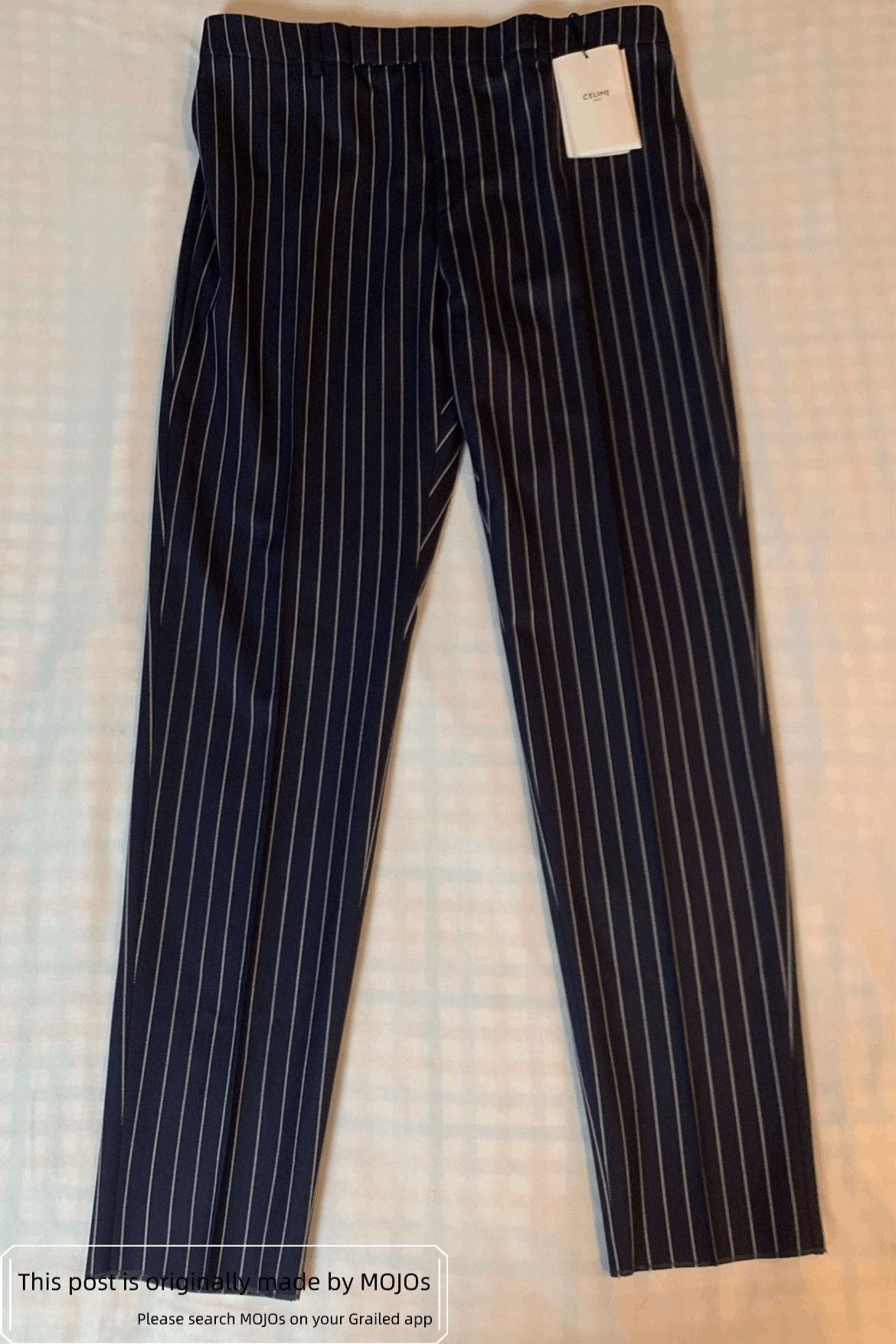Celine Sz 52 Celine Wool Stripe Navy Trousers Size US 36 / EU 52 - 1 Thumbnail