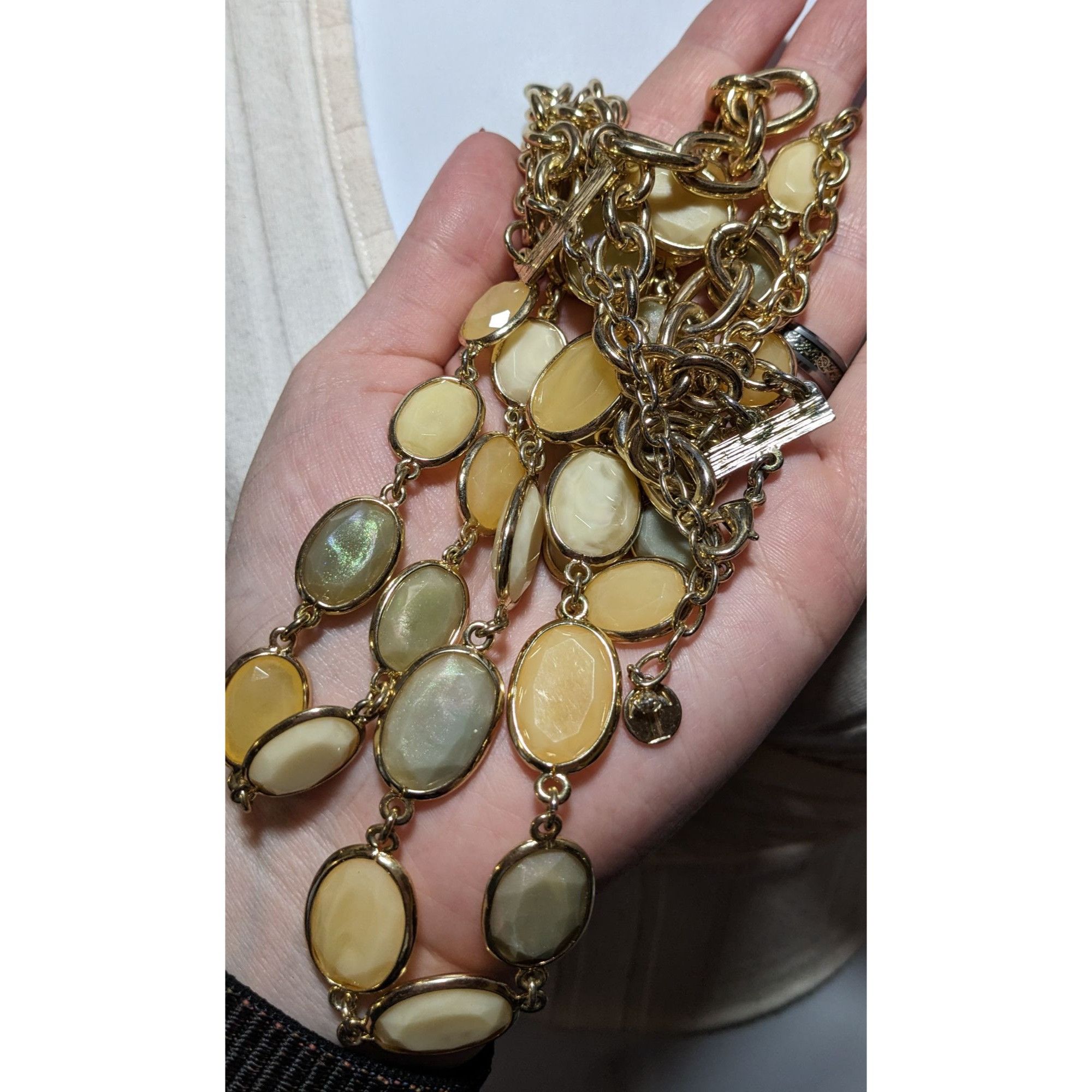 Talbots Vintage Talbots Multilayer Gemmed Necklace Size ONE SIZE - 3 Thumbnail