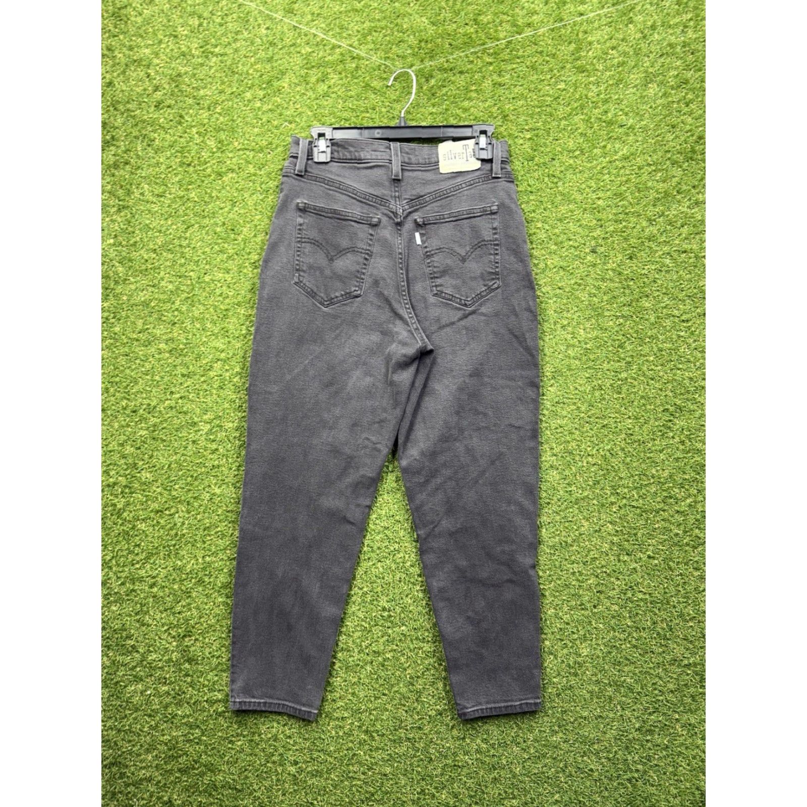 Levi's Levi's Silvertab Jeans Women's 30 High Rise Tapered Black Denim 90s Size 30" / US 8 / IT 44 - 2 Thumbnail