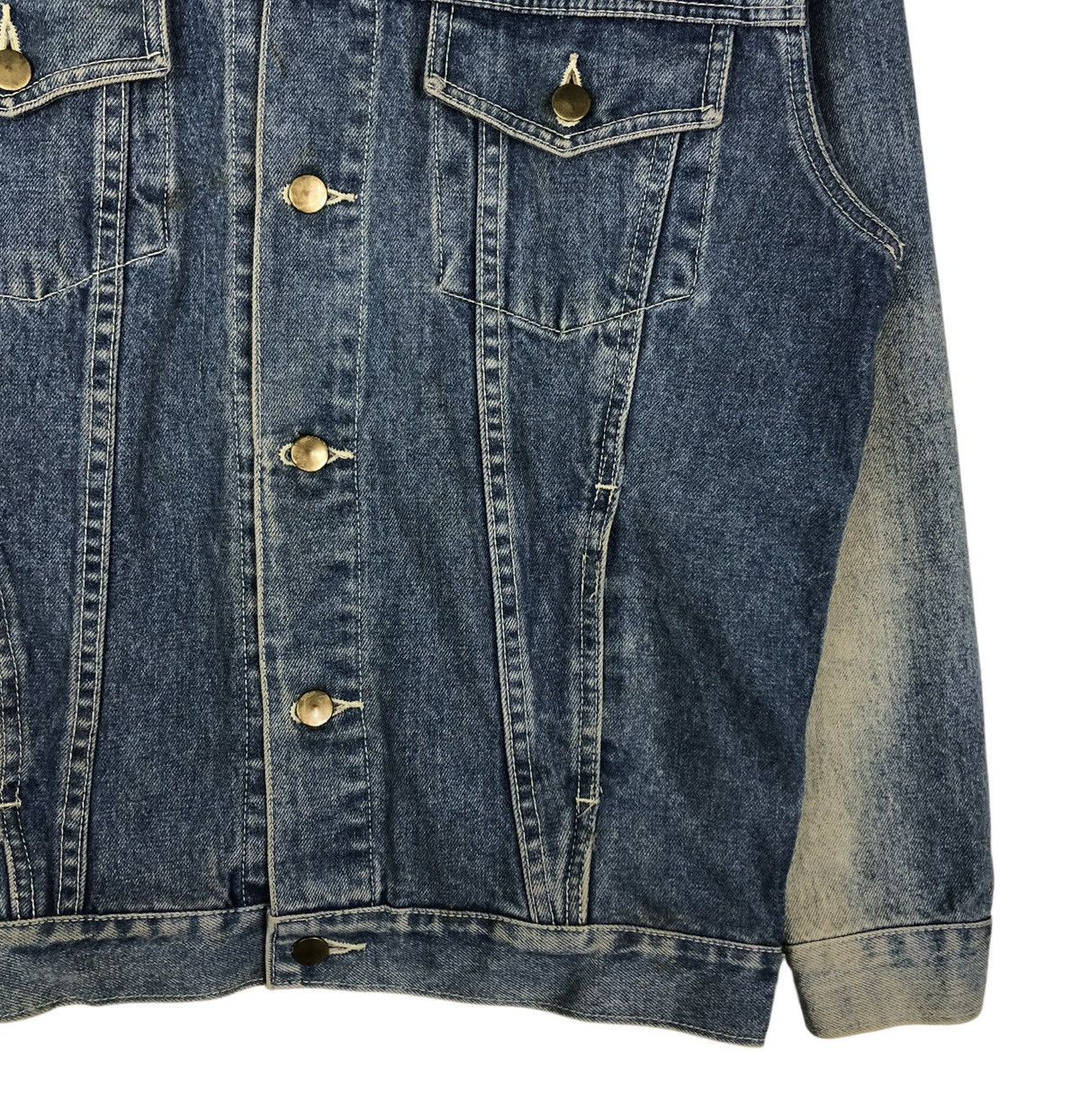 Japanese Brand 🔥VINTAGE BIKER TRUCKER DENIM JACKET M CLUB JAPAN MADE Size US S / EU 44-46 / 1 - 5 Thumbnail