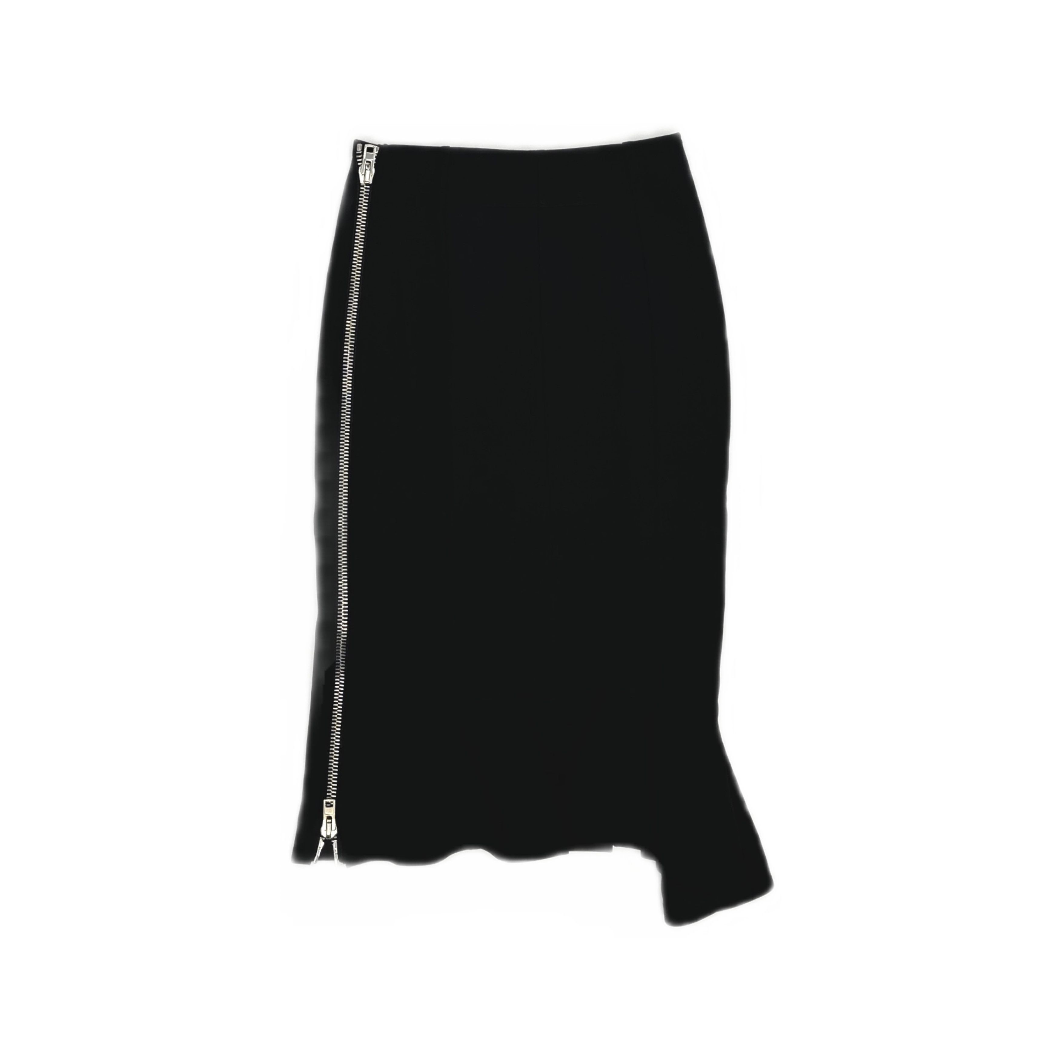 Givenchy Givenchy Zip Black Mini Skirt Size 36 Size 26" / US 2 / IT 38 - 1 Thumbnail