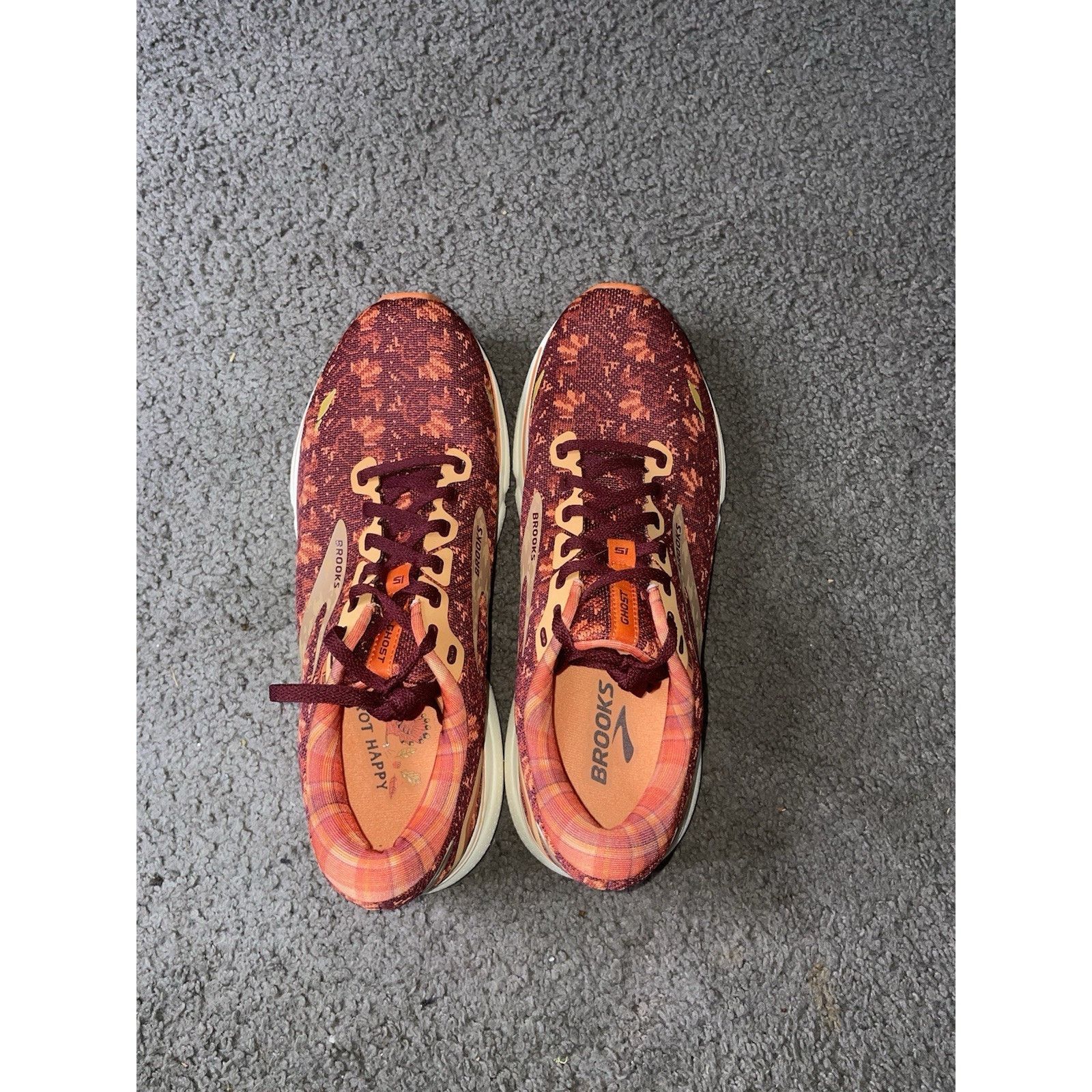 Brooks Size 9.5- Brooks GHOST 15 Trot Happy Thanksgiving Shoes Size US 8.5 / EU 41-42 - 4 Thumbnail