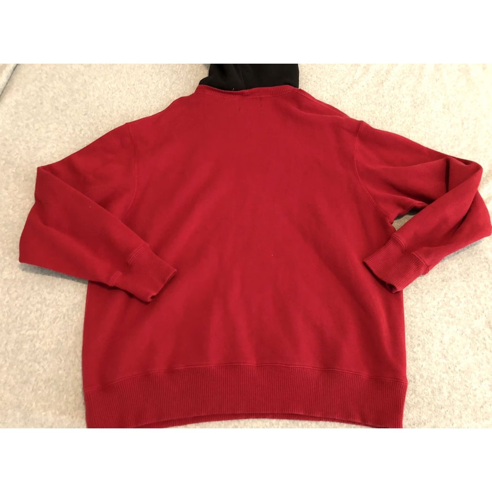 Ralph Lauren Ralph Lauren Polo Jeans Co Red Black Hoodie Sweater Embroidered Mens Large Size US L / EU 52-54 / 3 - 4 Thumbnail