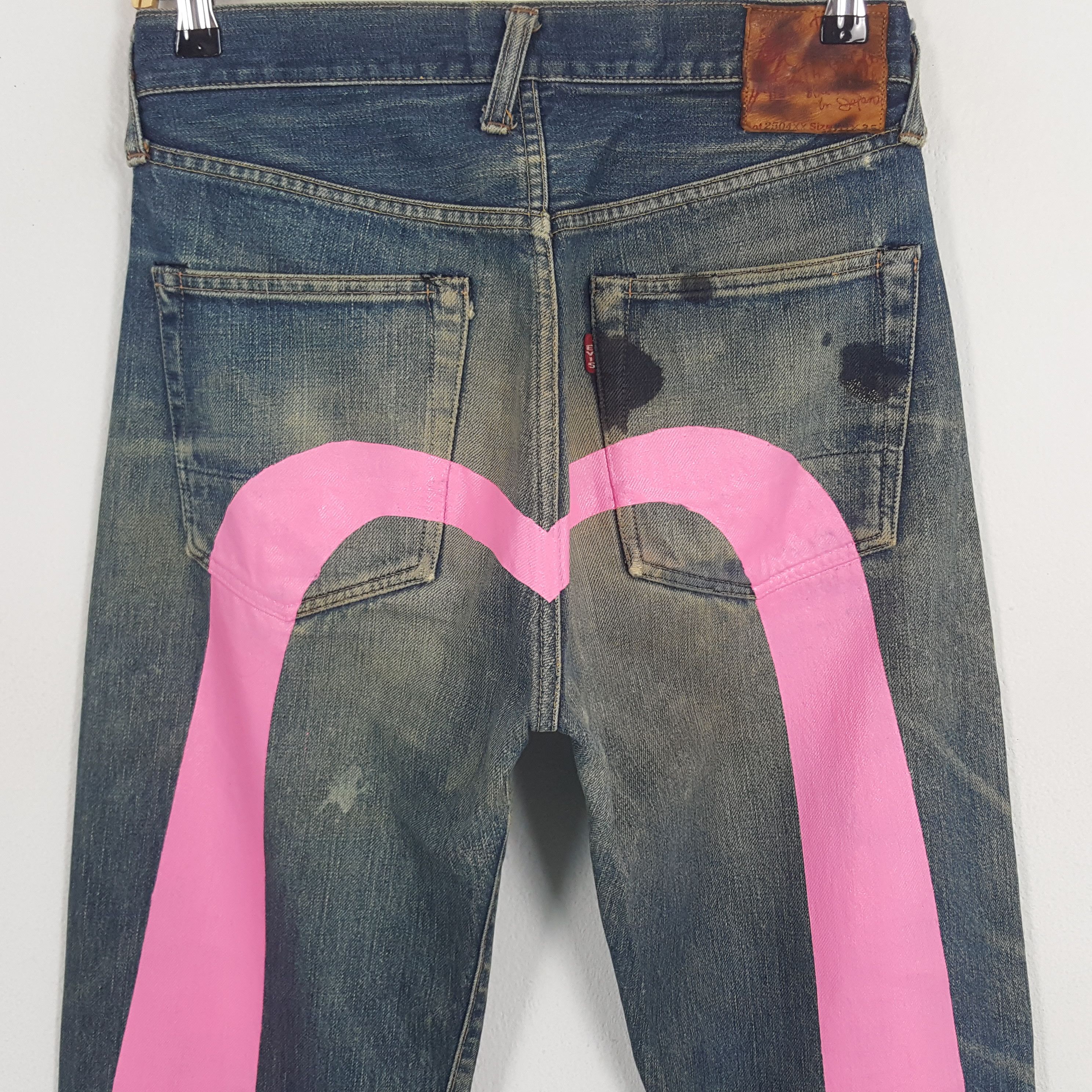 Evisu × Japanese Brand × Vintage Vintage Evis Japanese Brand Daicock Custom Art Denim Jeans Size US 28 / EU 44 - 2 Thumbnail