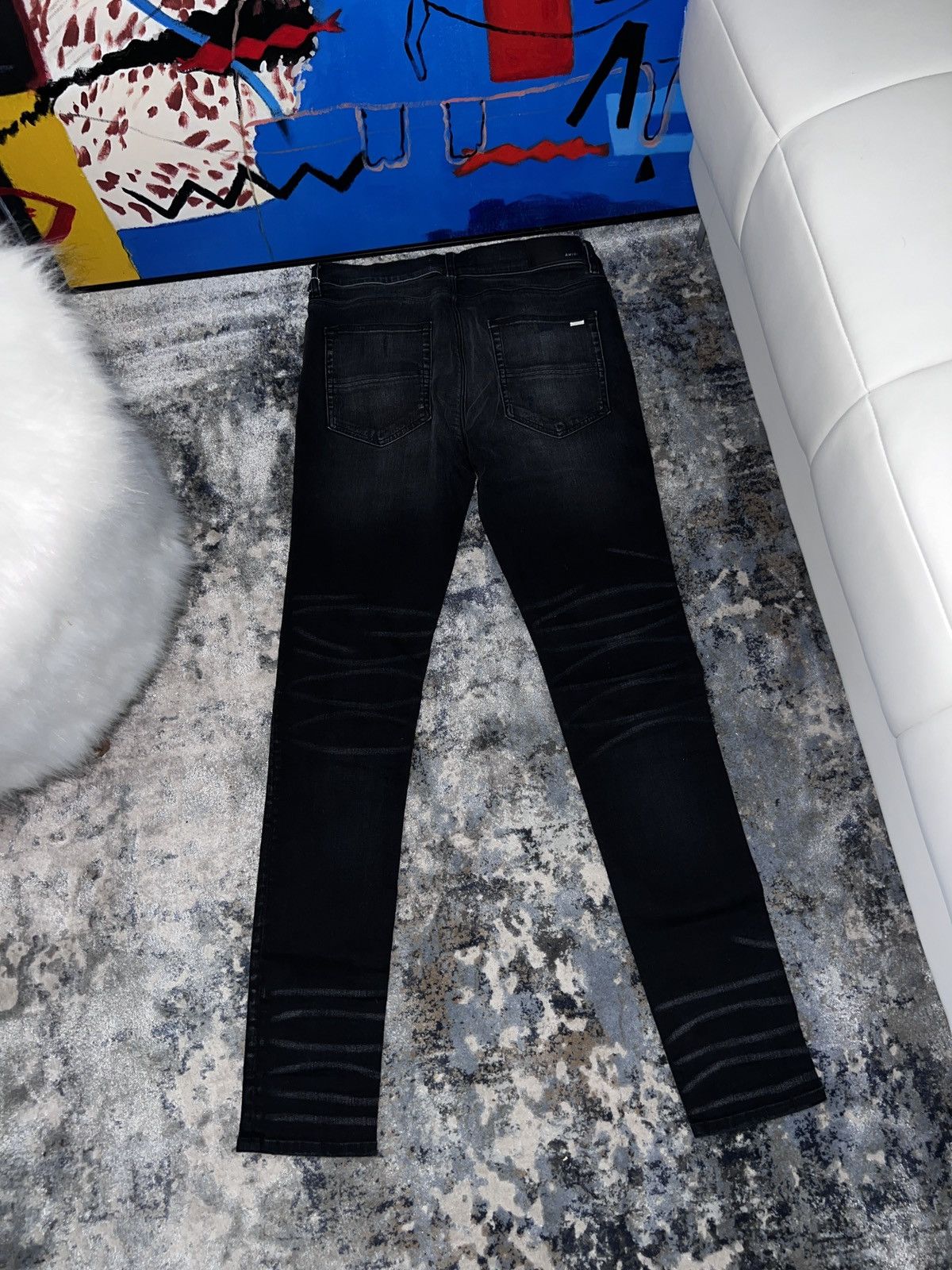 Amiri Amiri red bandana patch mx1 jeans Size US 34 / EU 50 - 3 Thumbnail