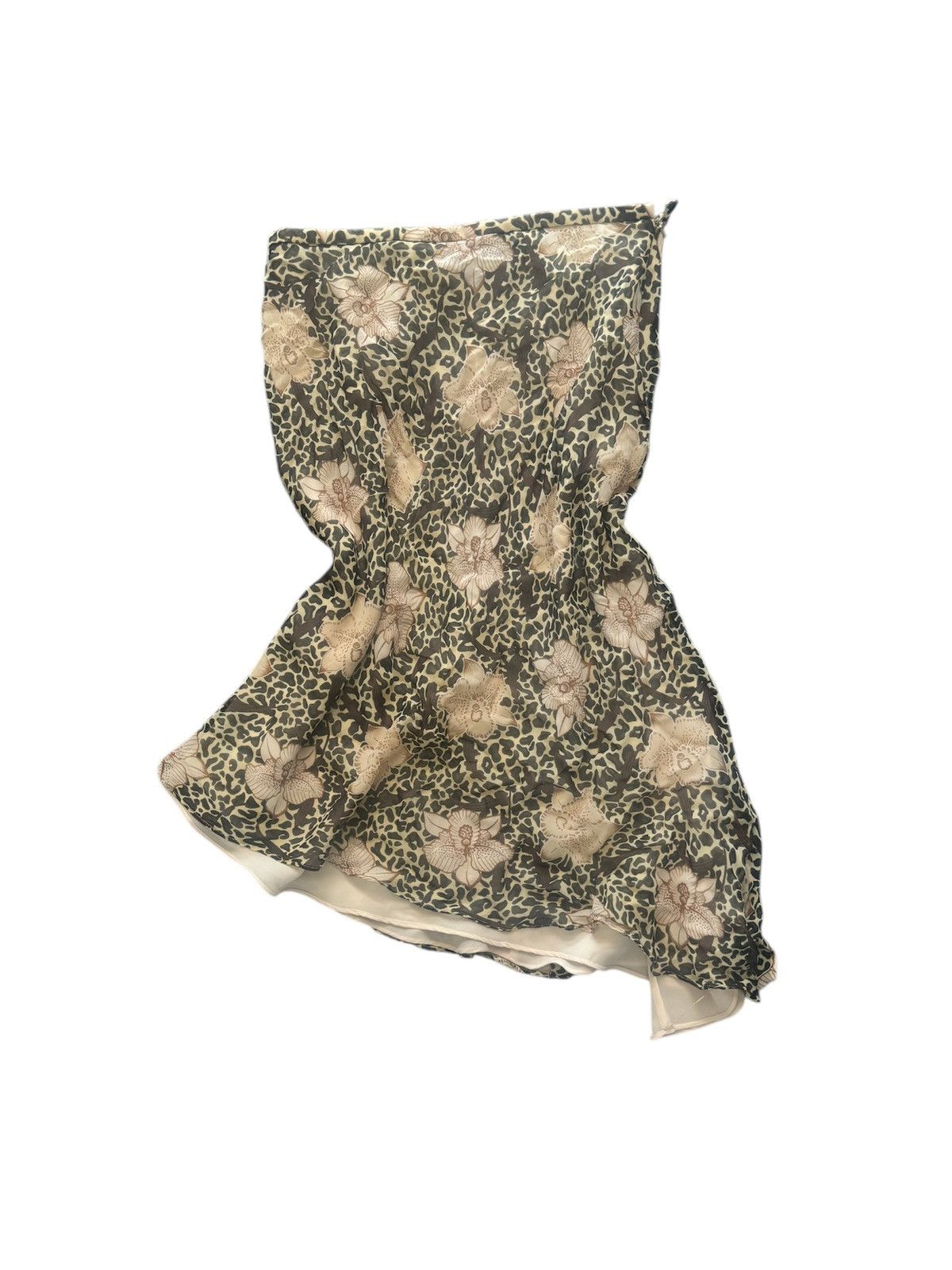 Vintage leopard print midi skirt Size 32" / US 10 / IT 46 - 1 Thumbnail