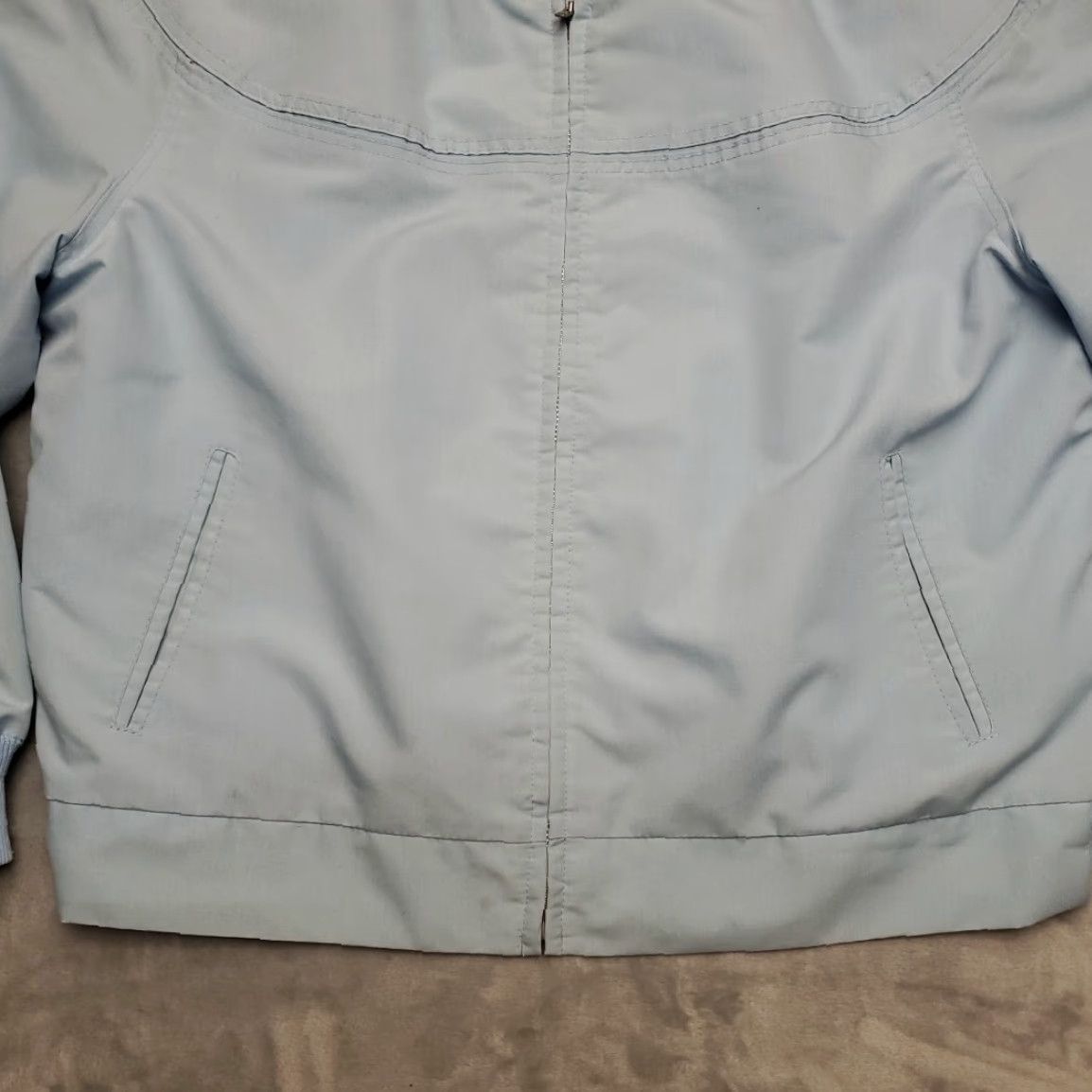 Sears VINTAGE Sears Bomber Jacket Men 2X Big Blue Cotton Blend Wind-Resistant Outdoor Ribbed Poplin 70s 80s Retro Casual Mens Size US XXL / EU 58 / 5 - 2 Thumbnail