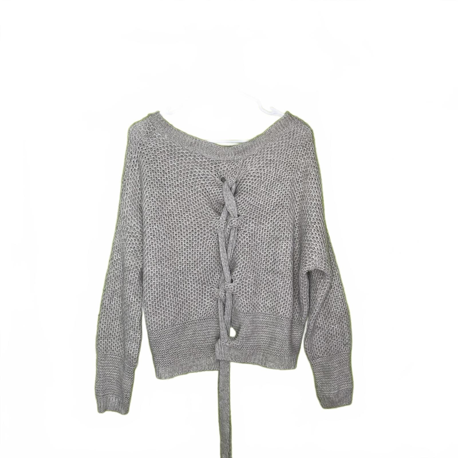 Express Express Grey Knit Sweater S Size S / US 4 / IT 40 - 2 Thumbnail