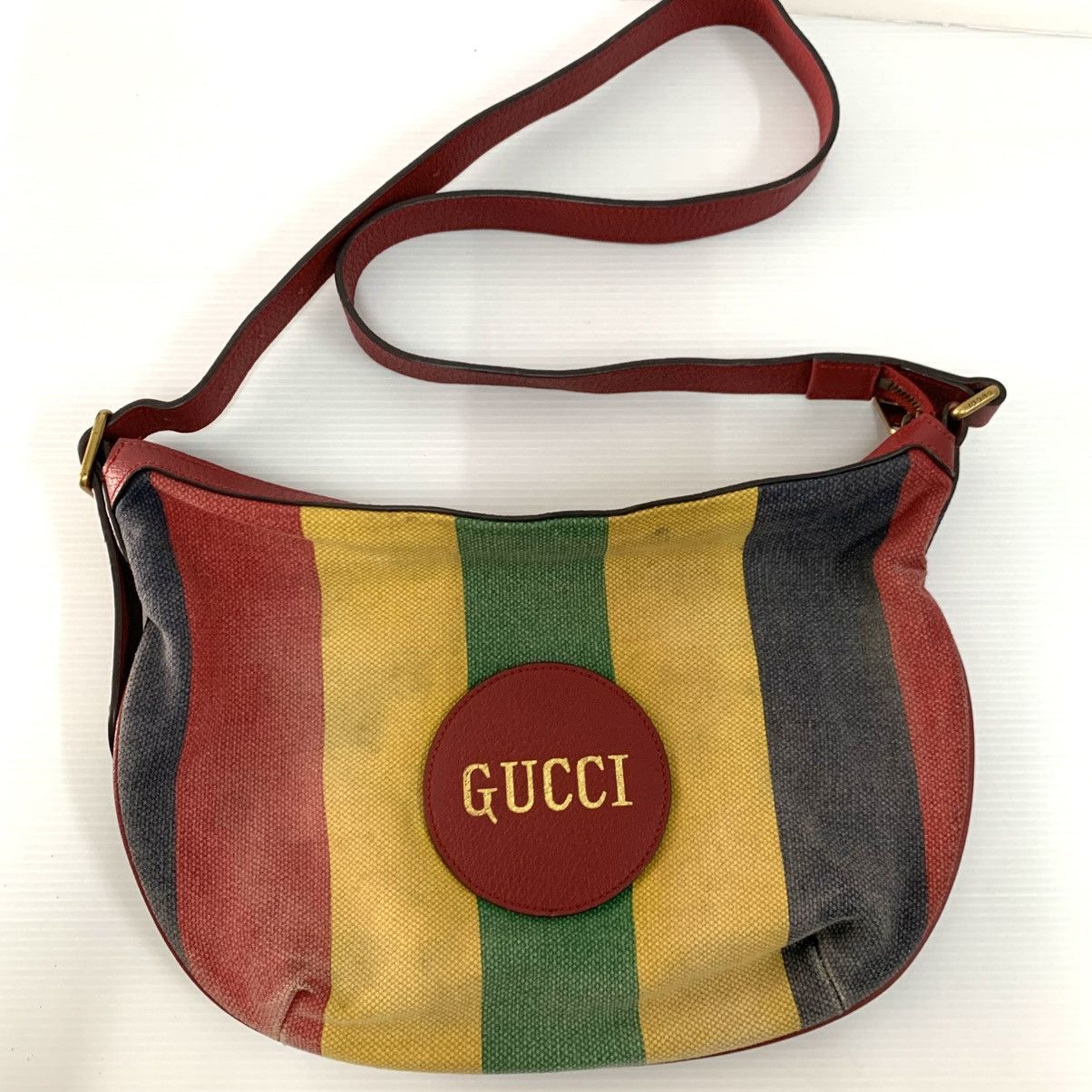 Gucci Gucci Canvas Baiadera Stripe Shoulder Bag Size ONE SIZE - 6 Thumbnail
