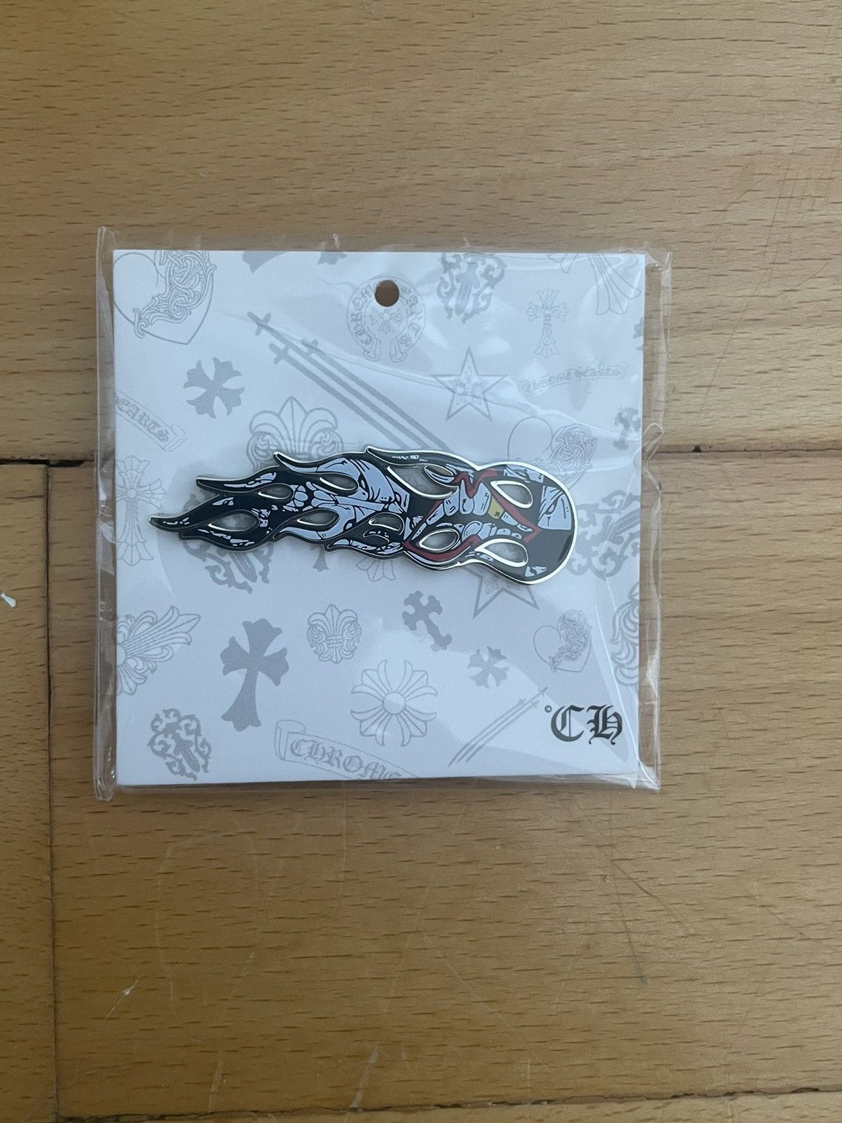 image of Chrome Hearts Sex Records Pin / Brooch By Matt Digiacomo in Yellow, Men's