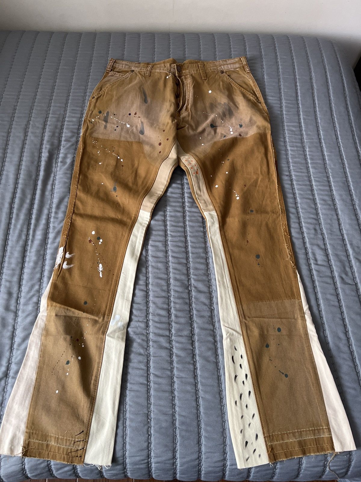 MNML MNML LA Flare Splattered Denim Size US 34 / EU 50 - 2 Thumbnail