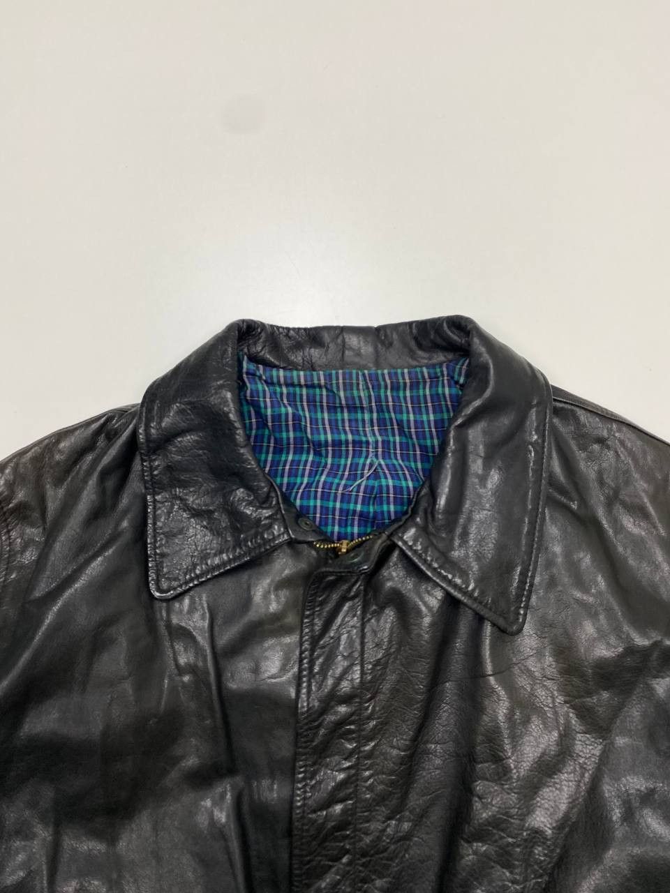 Vera Pelle Vera Pelle Black 52 Vintage Leather Jacket for Men Size US XL / EU 56 / 4 - 2 Thumbnail