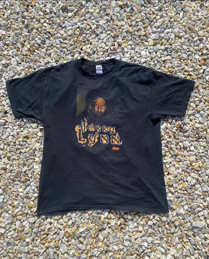 image of Vintage 90’S Ecw Jerry Lynn T-Shirt in Black, Men's (Size 2XL)
