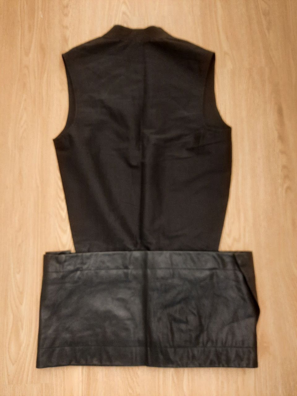 Rick Owens SS12 Naska Leather Patch Cutout Money Bely Vest Tank Size US S / EU 44-46 / 1 - 1 Thumbnail