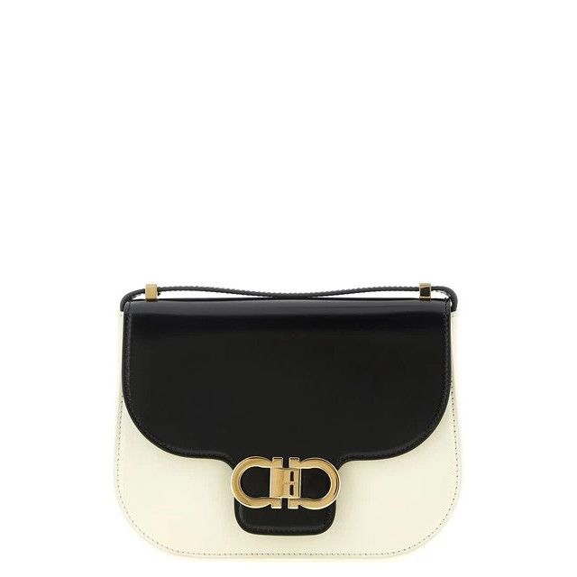 Salvatore Ferragamo FERRAGAMO North South Double Gancini XS Black Crossbody Bag Size ONE SIZE - 1 Thumbnail