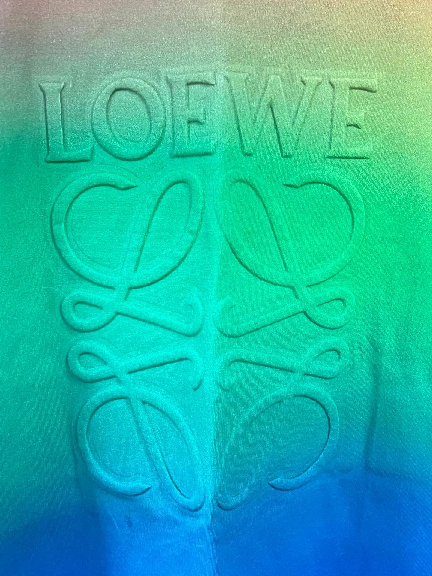Loewe Loewe Rainbow Gradient Embossed Logo L Oversized T-shirt Size US L / EU 52-54 / 3 - 5 Thumbnail