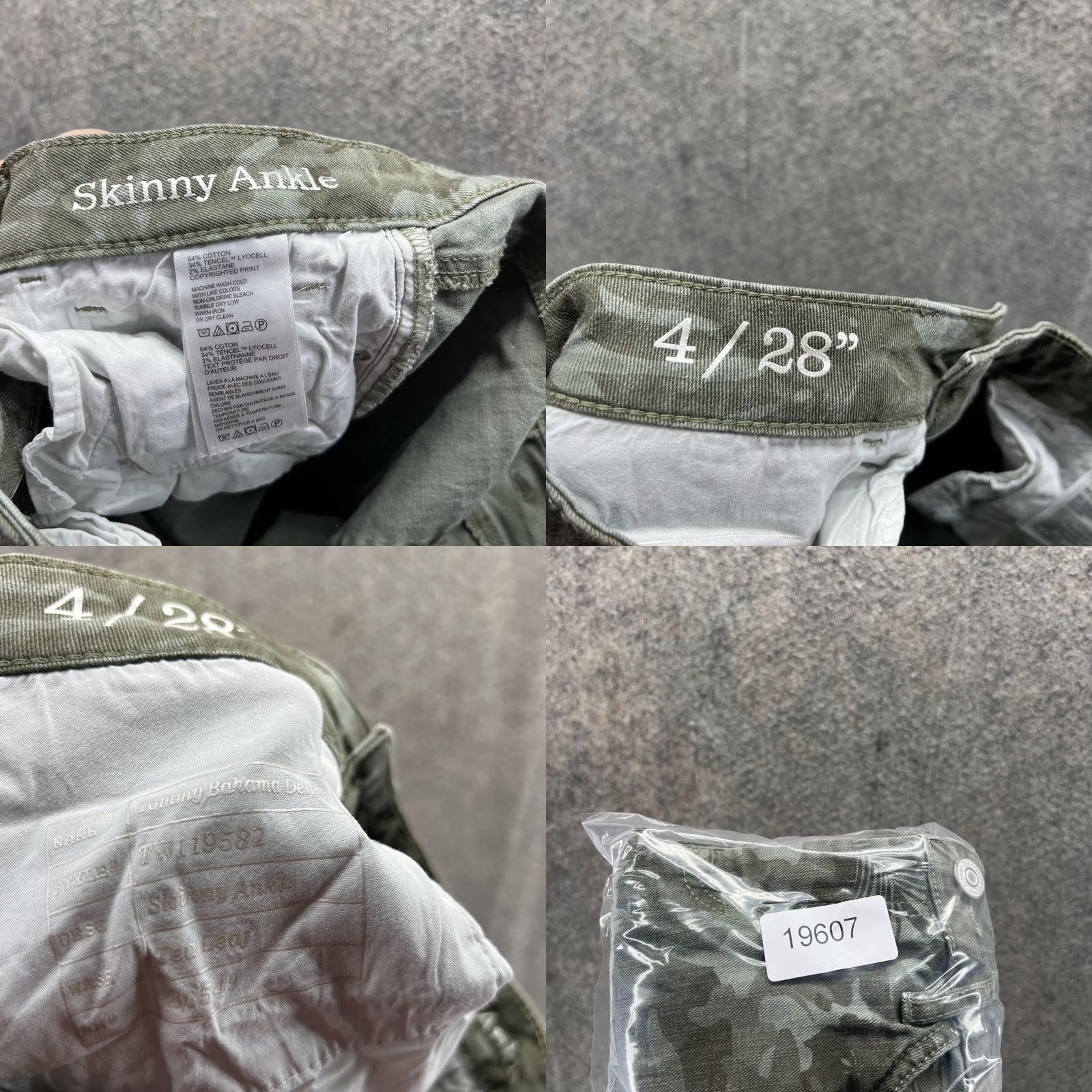 Tommy Bahama Tommy Bahama Pants Women 4 28 Camouflage Skinny Ankle Cotton Tencel Casual Cotton Green 26 In Inseam Pockets Size 27" / US 4 / IT 40 - 9 Thumbnail