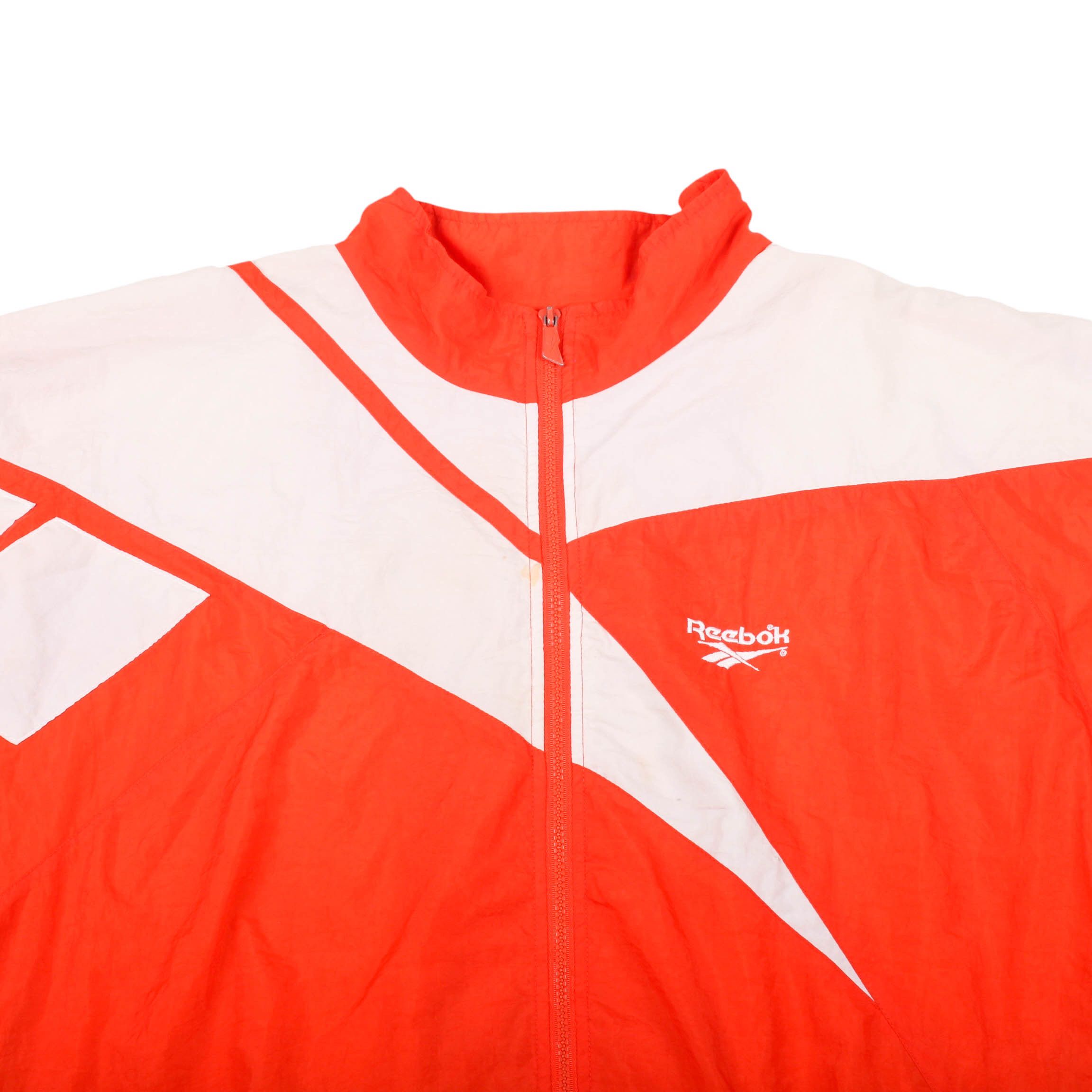 Reebok Vintage Reebok Windbreaker Jacket Orange 90s Size US XXL / EU 58 / 5 - 2 Thumbnail