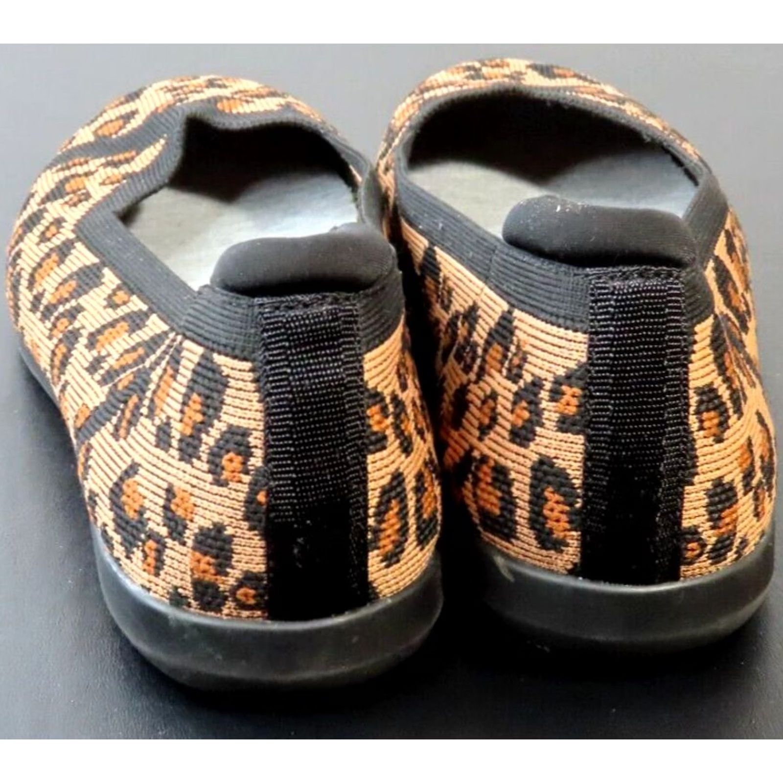Clarks Clarks Cloudsteppers Carly Wish Flats Ballet Slip-On Brown Leopard Knit W Flat Womens 7.5W Shoes Size US 8 / IT 38 - 4 Thumbnail