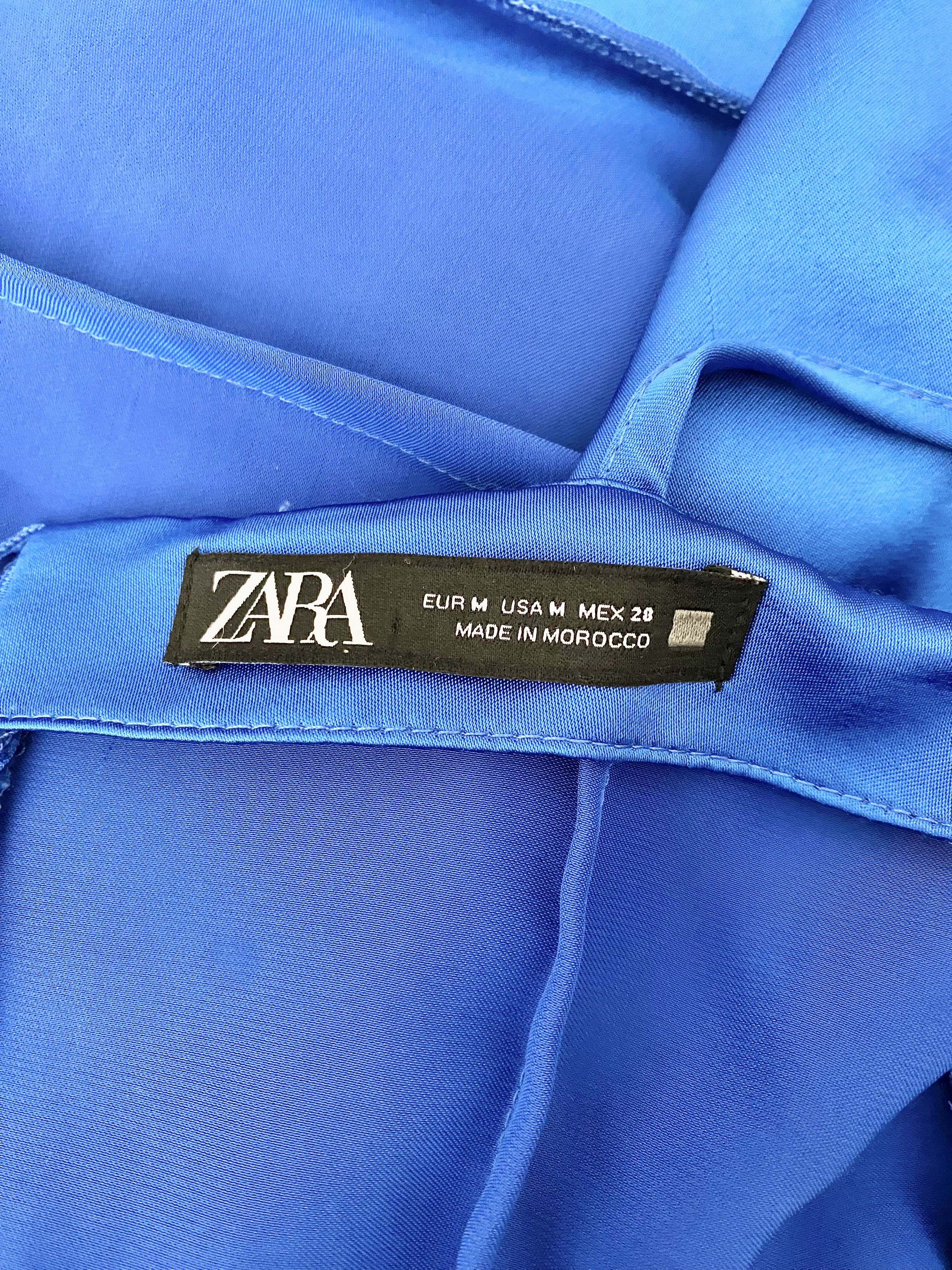 Zara Zara - Bright Blue Dress Size M / US 6-8 / IT 42-44 - 5 Thumbnail