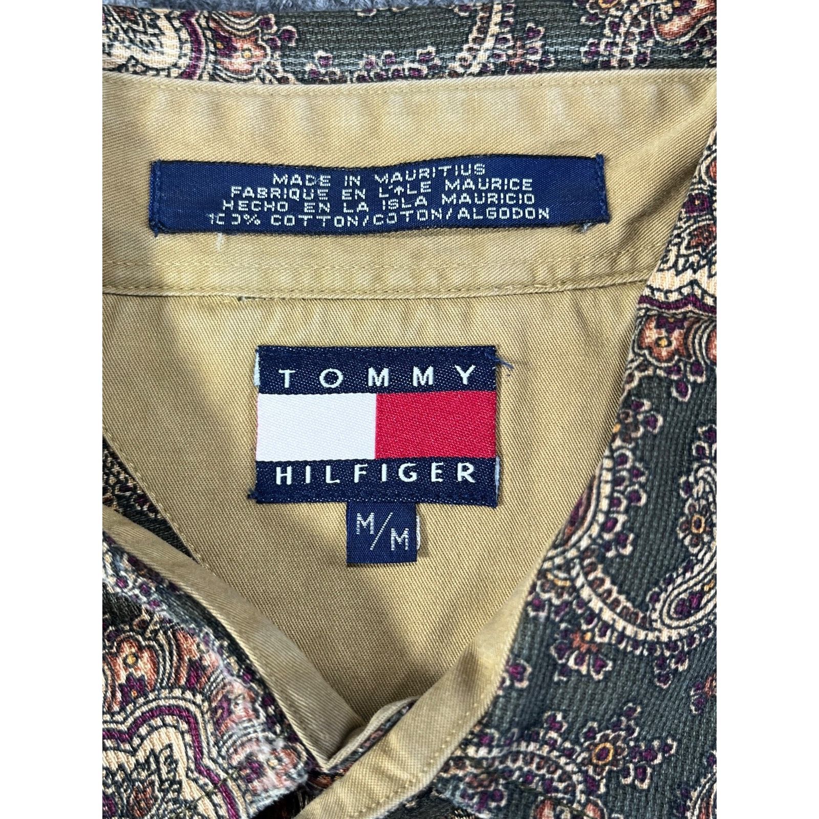 Tommy Hilfiger Tommy Hilfiger Shirt Mens M Paisley Button Long Sleeve 90s Size US M / EU 48-50 / 2 - 18 Thumbnail
