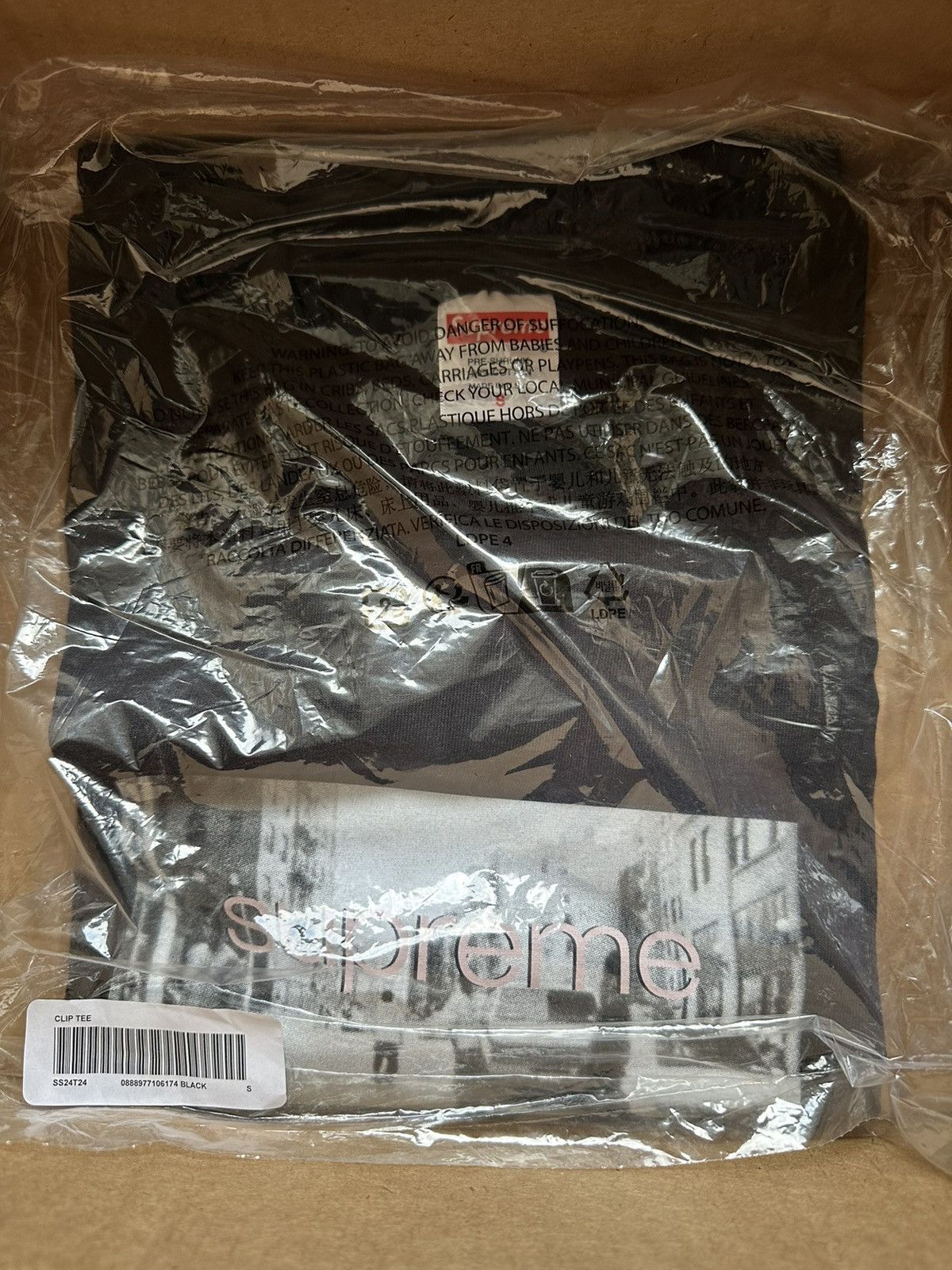 Supreme Supreme Crew 96 Tee Black Small Size US S / EU 44-46 / 1 - 2 Thumbnail