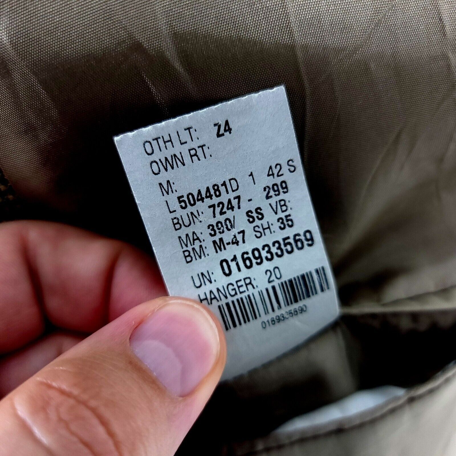 Lauren Ralph Lauren Lauren Ralph Lauren Wool 2 Button Sport Coat 42R Tan Houndst Size 42R - 11 Thumbnail