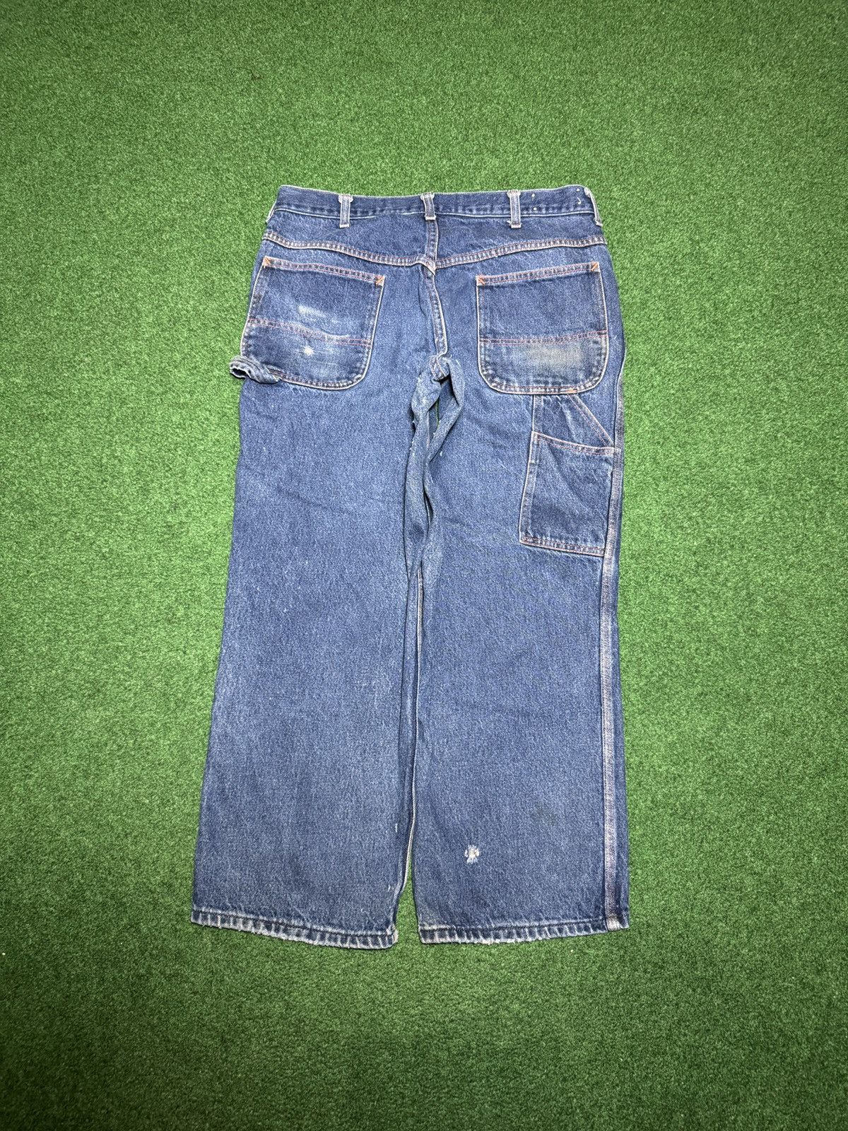 Big Mac Vintage Big Mac Denim Carpenter Distressed 38x27 Jeans Size US 36 / EU 52 - 1 Thumbnail