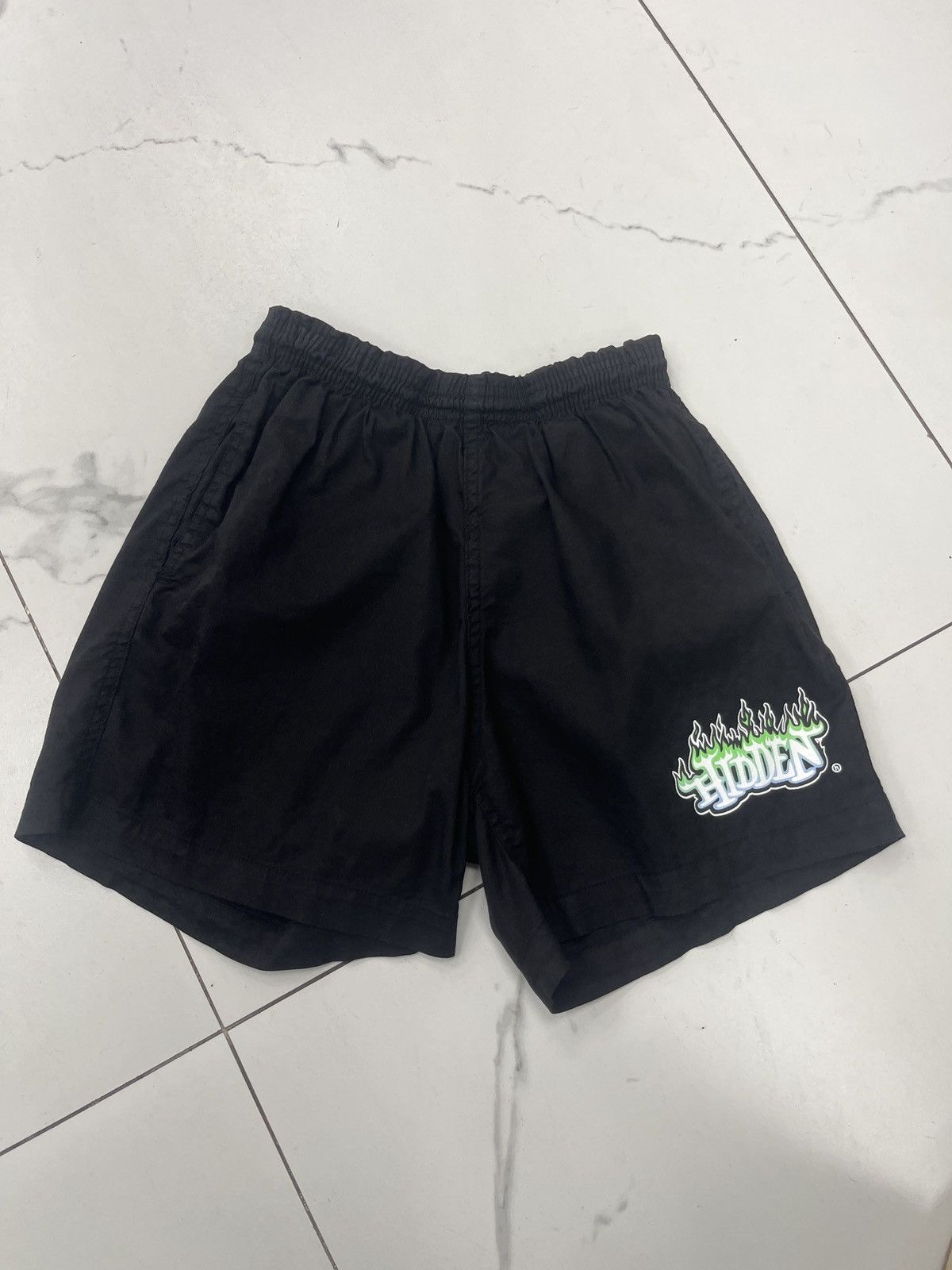 HIDDEN Hidden NY Flame Shorts "Black" Size US 30 / EU 46 - 1 Thumbnail