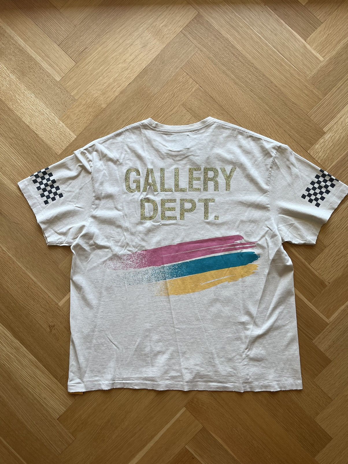 Gallery Dept. Gallery dept Miami Grand Prix 2024 Cream Tee Size US L / EU 52-54 / 3 - 2 Thumbnail