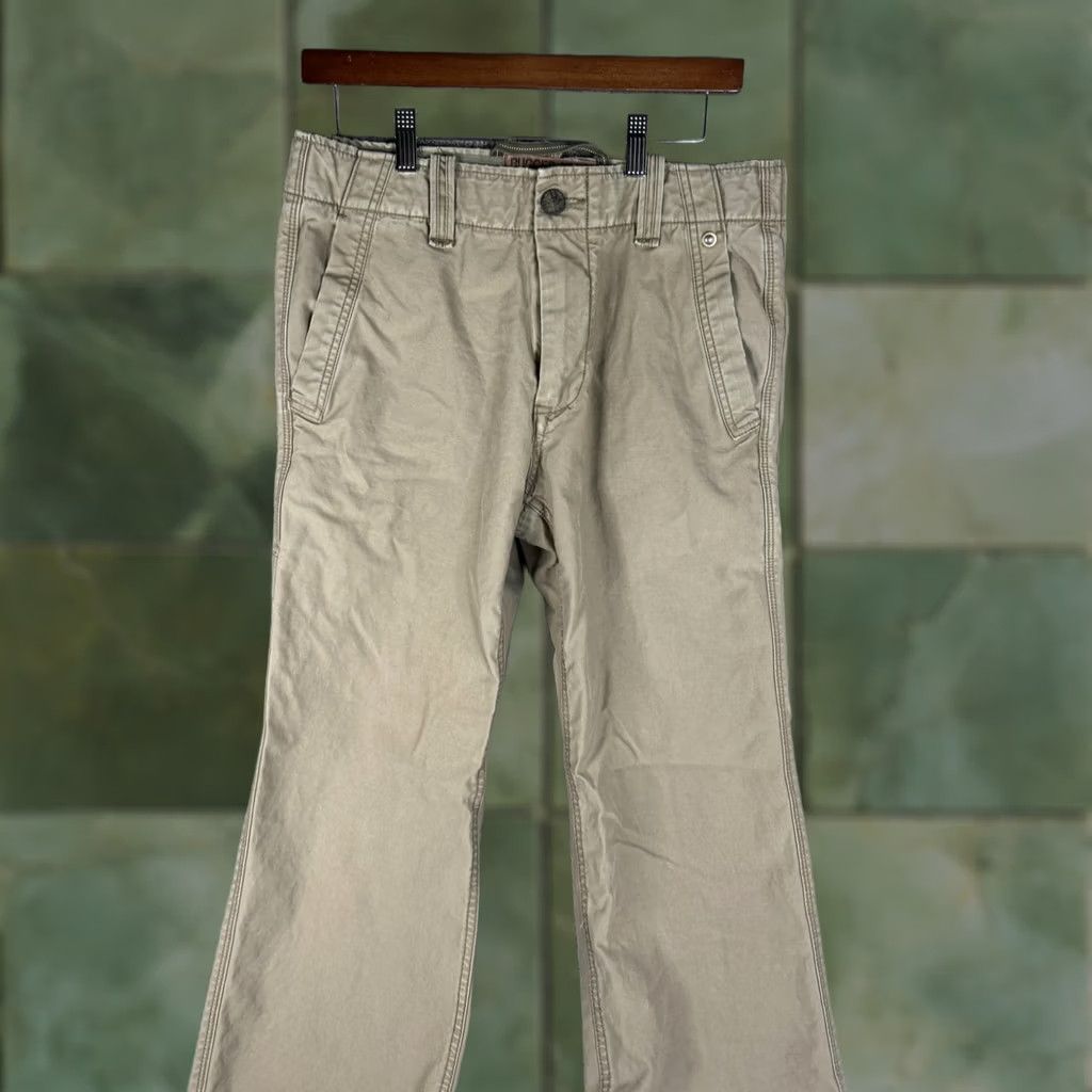 Gap VINTAGE Gap 1969 Pocket Khaki Chino Pants Mens 31x30 Straight Front Cotton Beige 1969 Utility Workwear Size US 31 - 1 Thumbnail