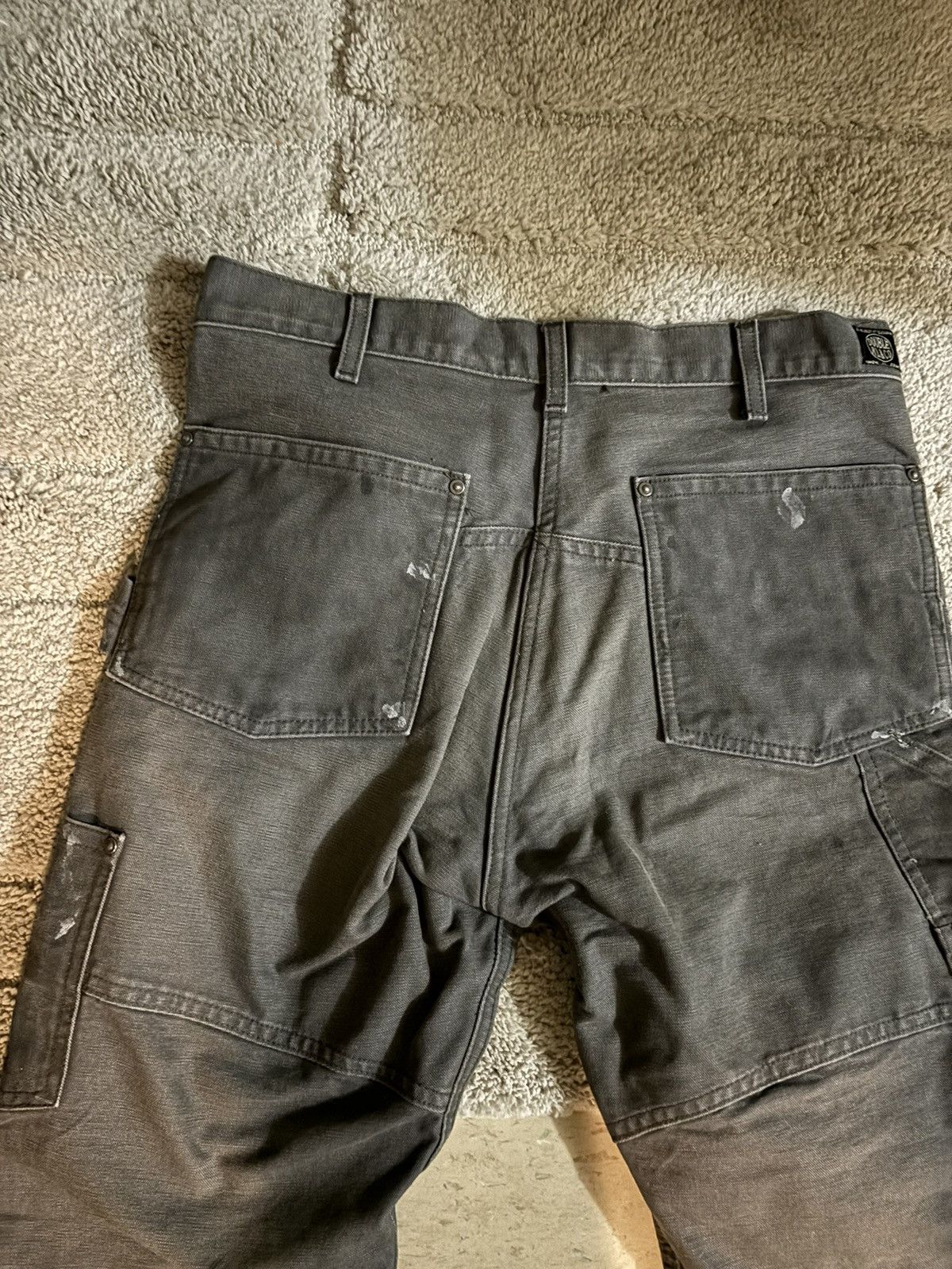 RRL Ralph Lauren Rrl distressed Grey engineer fit canvas Trouser Size US 30 / EU 46 - 8 Thumbnail