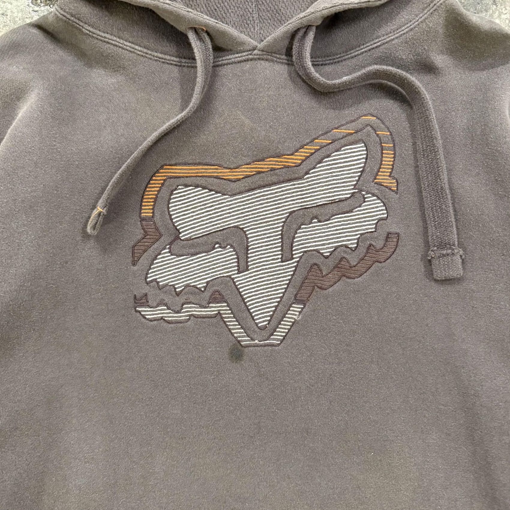 Fox Racing VINTAGE Fox Racing Hoodie Mens XL Brown Fleece Pullover Fox Head Graphic Sweatshirt Size US XL / EU 56 / 4 - 3 Thumbnail