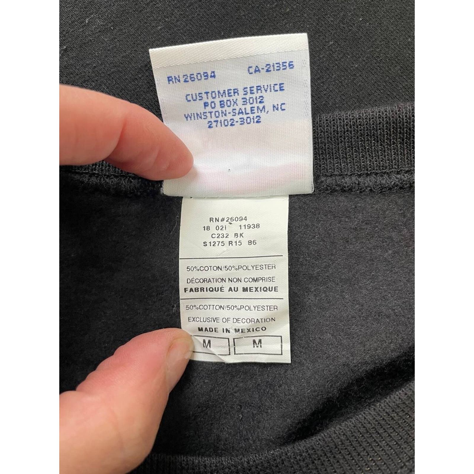 Champion Vintage Champion Black Crewneck Sweatshirt M Size US M / EU 48-50 / 2 - 9 Thumbnail