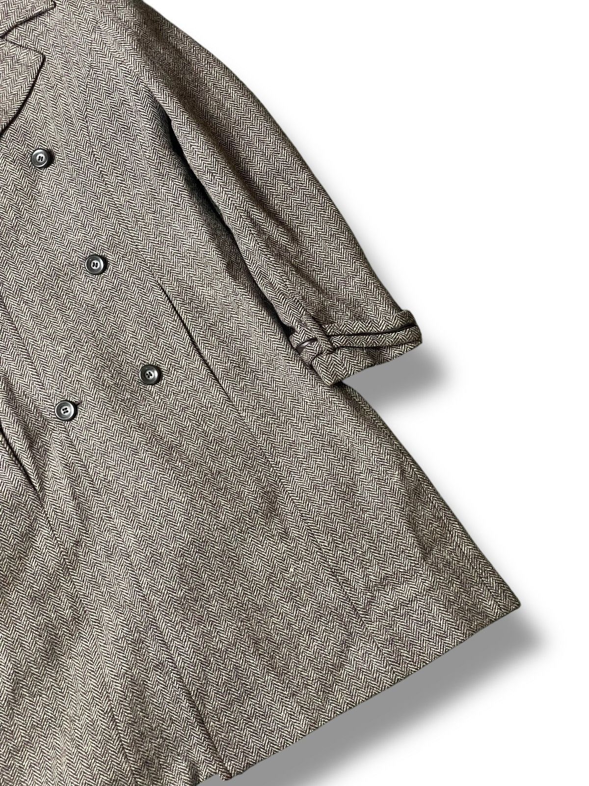 Balenciaga × Designer × Vintage BALENCIAGA Double Breasted Long Tweed Coat (104) Size US XXS / EU 40 - 3 Thumbnail