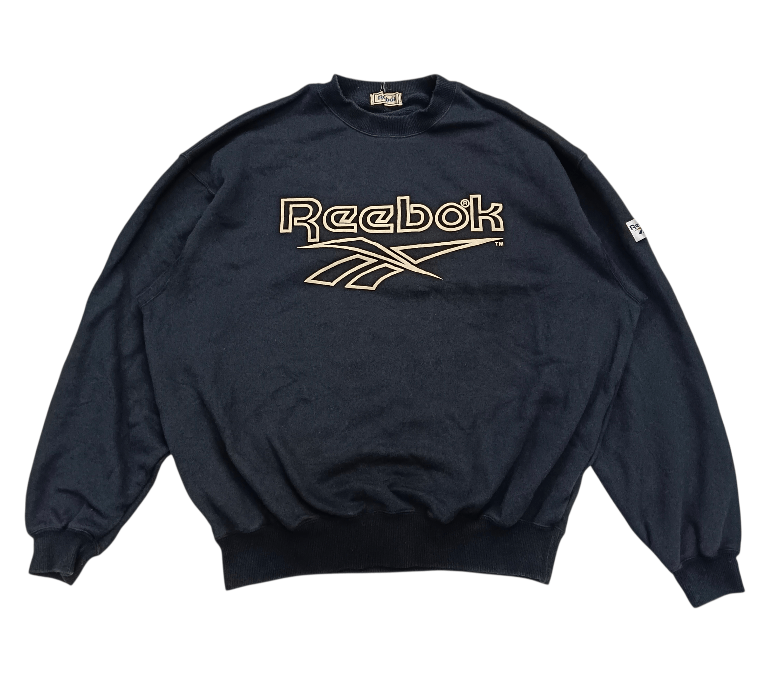 Reebok Vintage 90s Reebok Spellout Sweatshirt Size US L / EU 52-54 / 3 - 1 Thumbnail