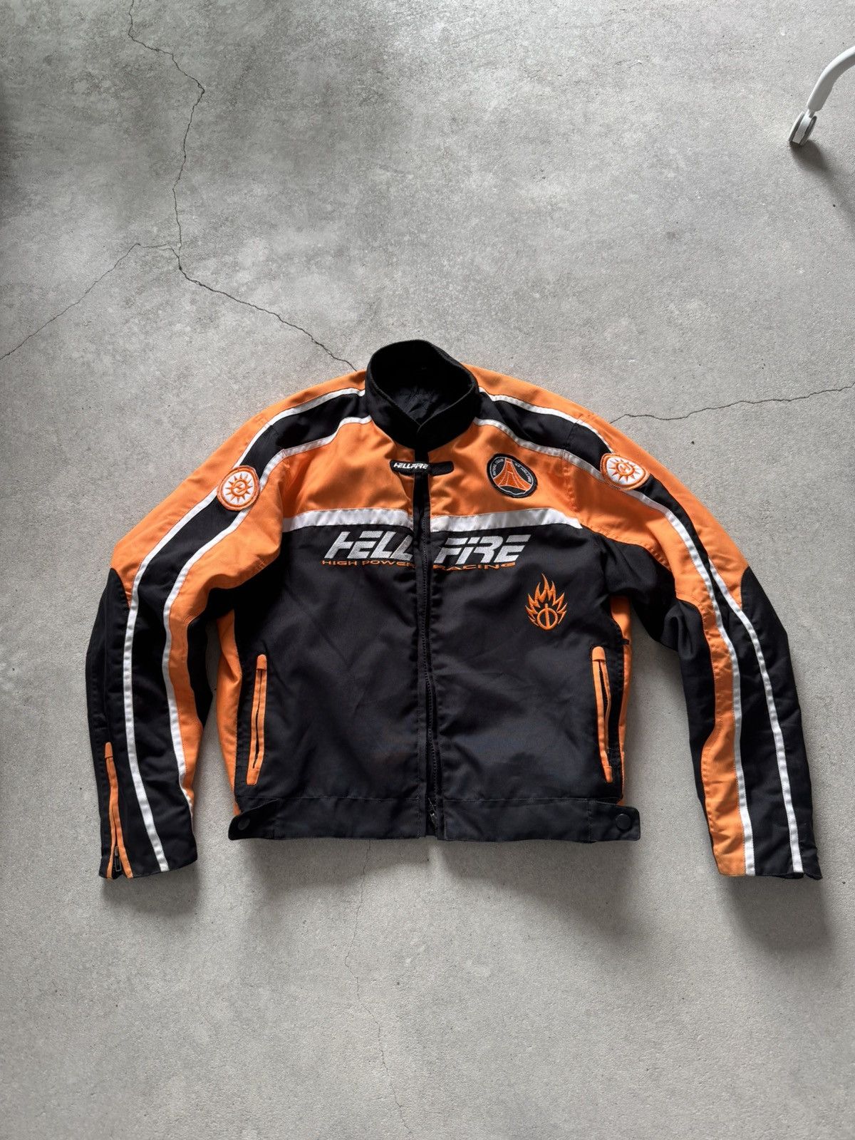 Vintage Vintage Hellfire Racing Jacket Size US XL / EU 56 / 4 - 4 Thumbnail